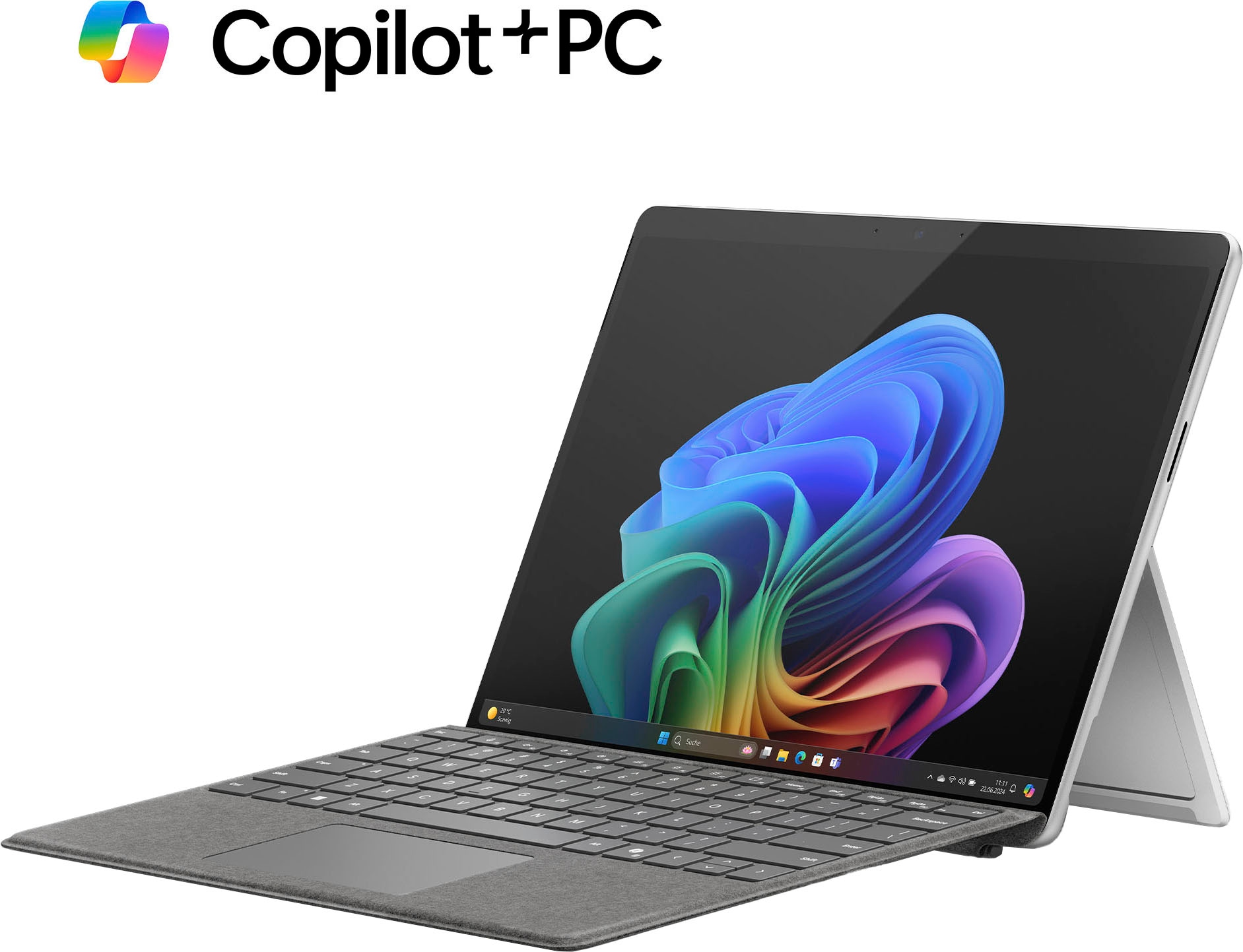 Microsoft Notebook »Surface Pro, Copilot+ PC, 13" Touch-Display, 16 GB RAM, 11. Edition«, 33,02 cm, / 13 Zoll, Qualcomm, Snapdragon X, Adreno, 256 GB SSD