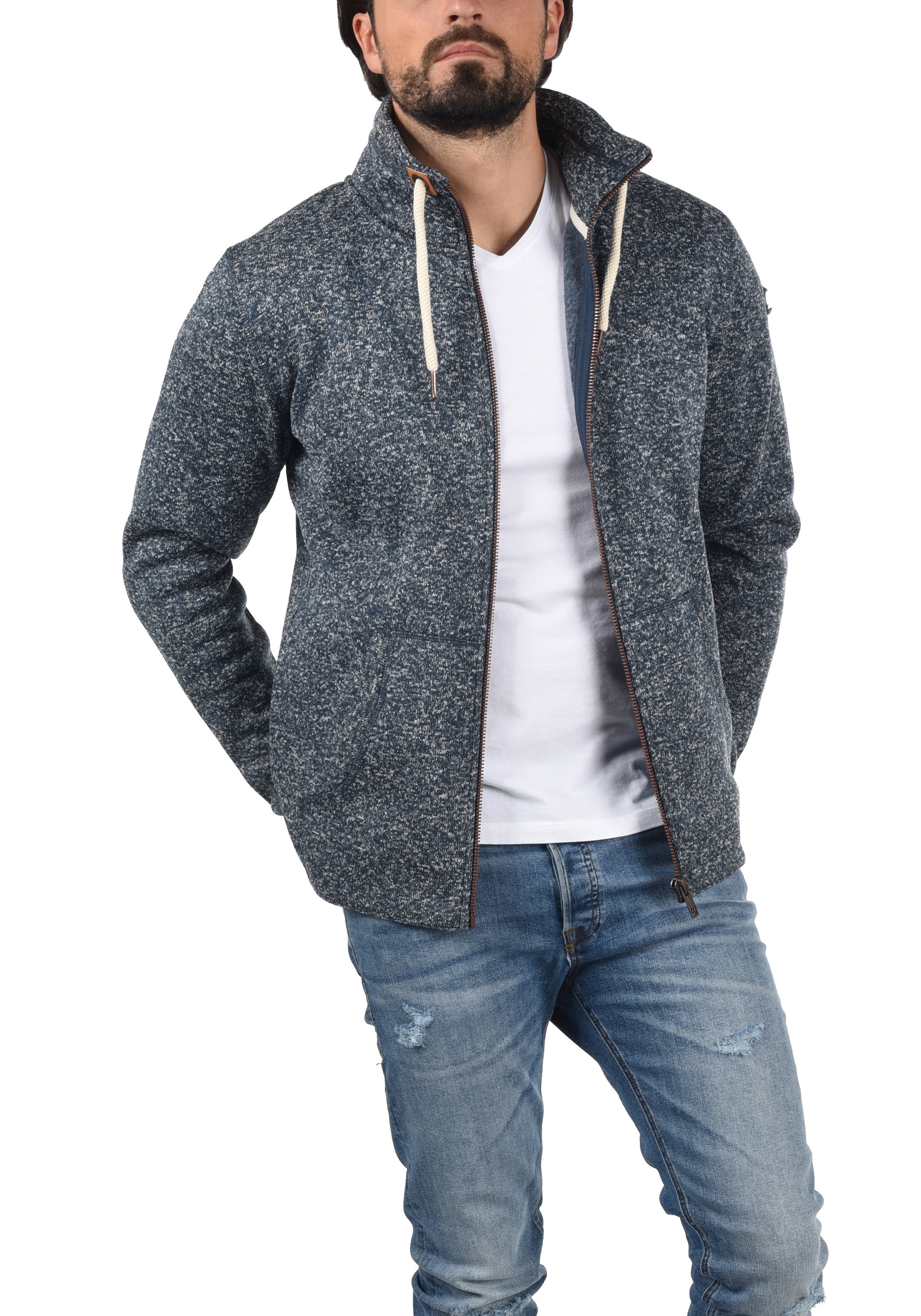 !Solid Fleecejacke »Fleecejacke SDLuki«, ohne Kapuze