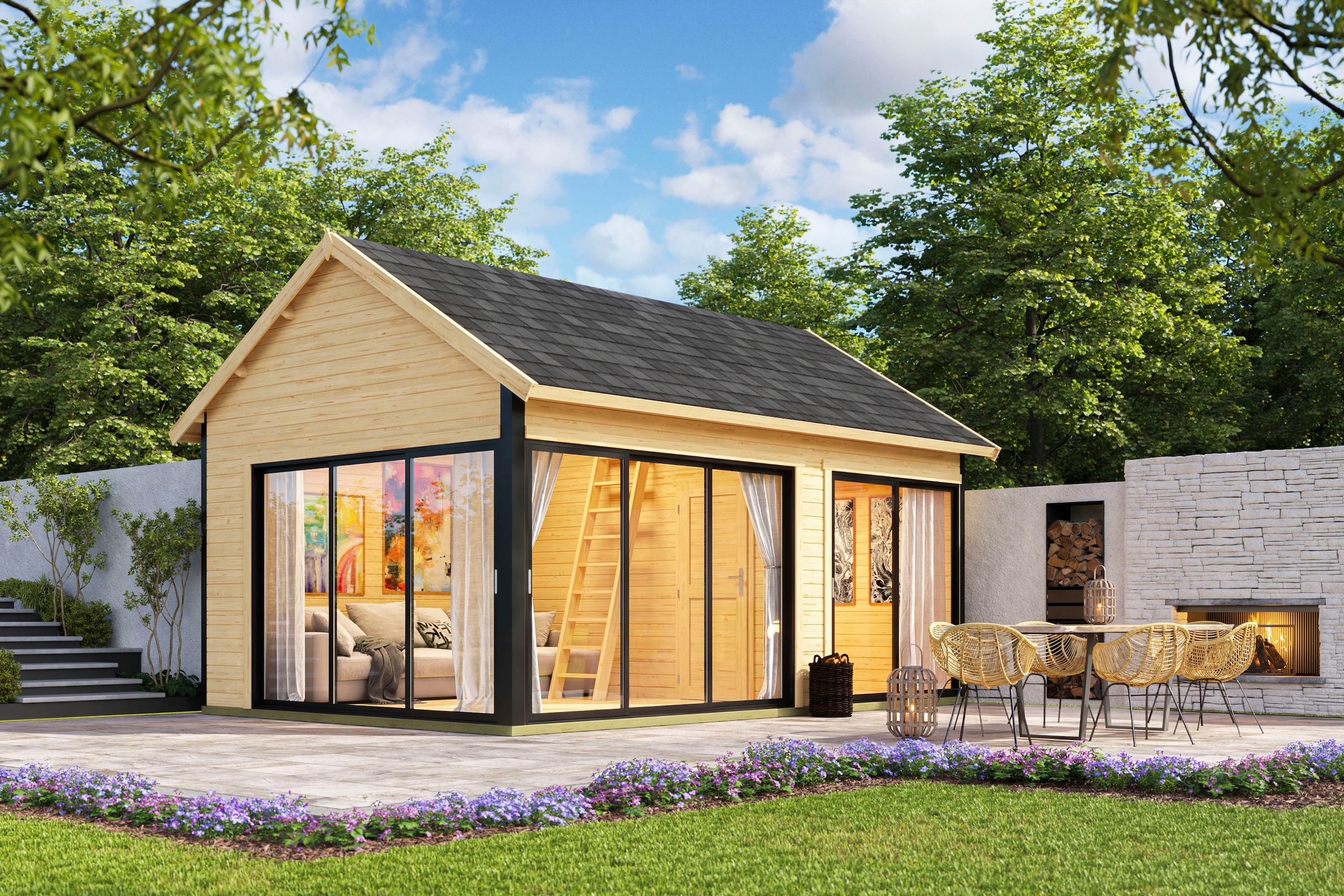 Lasita Maja Gartenhaus »MURANO« in beige