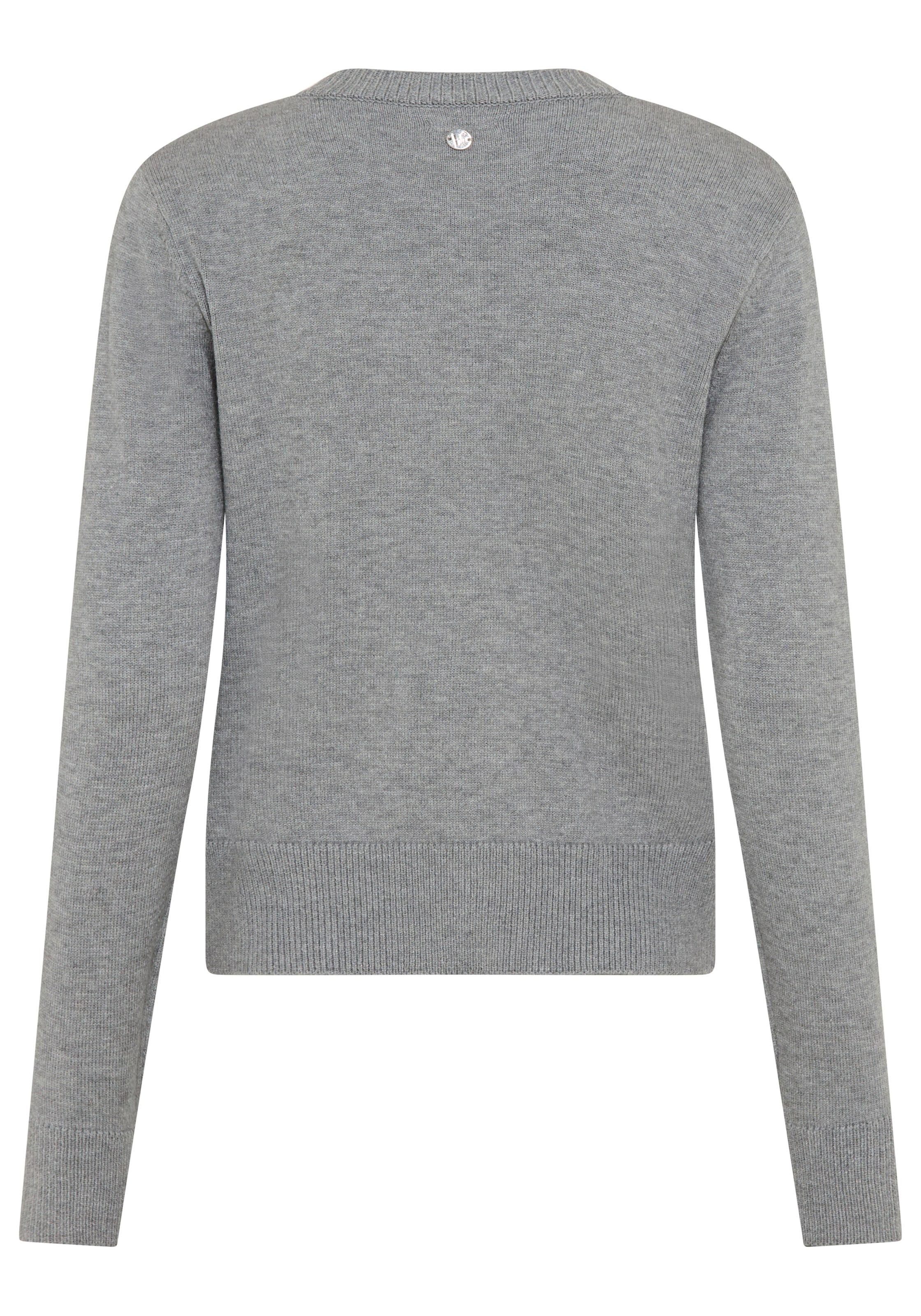Bruno Banani Cardigan »mit markanten Knöpfen« figurbetonte Passform, hüftlange Schnittform, mit Rundhalsausschnitt