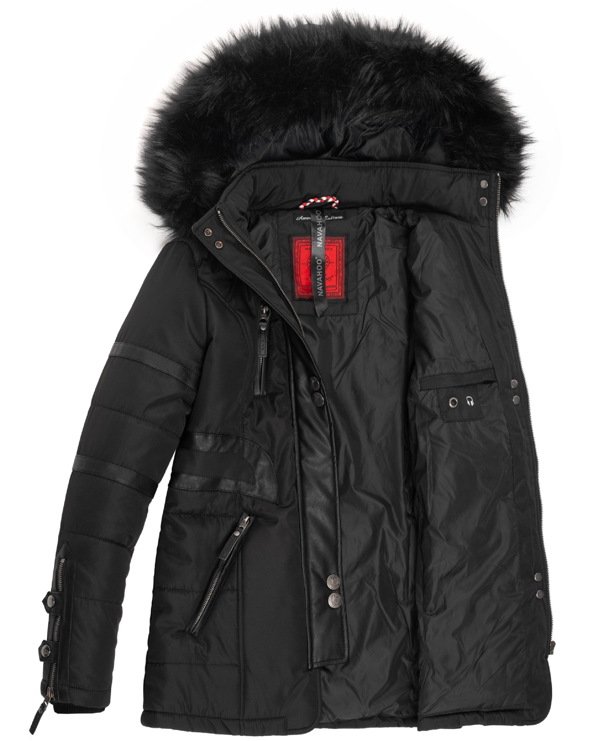 Navahoo Winterjacke »Wintermantel Moon«, mit Kapuze, stylischer Damen Winter Jacke mit Kapuze