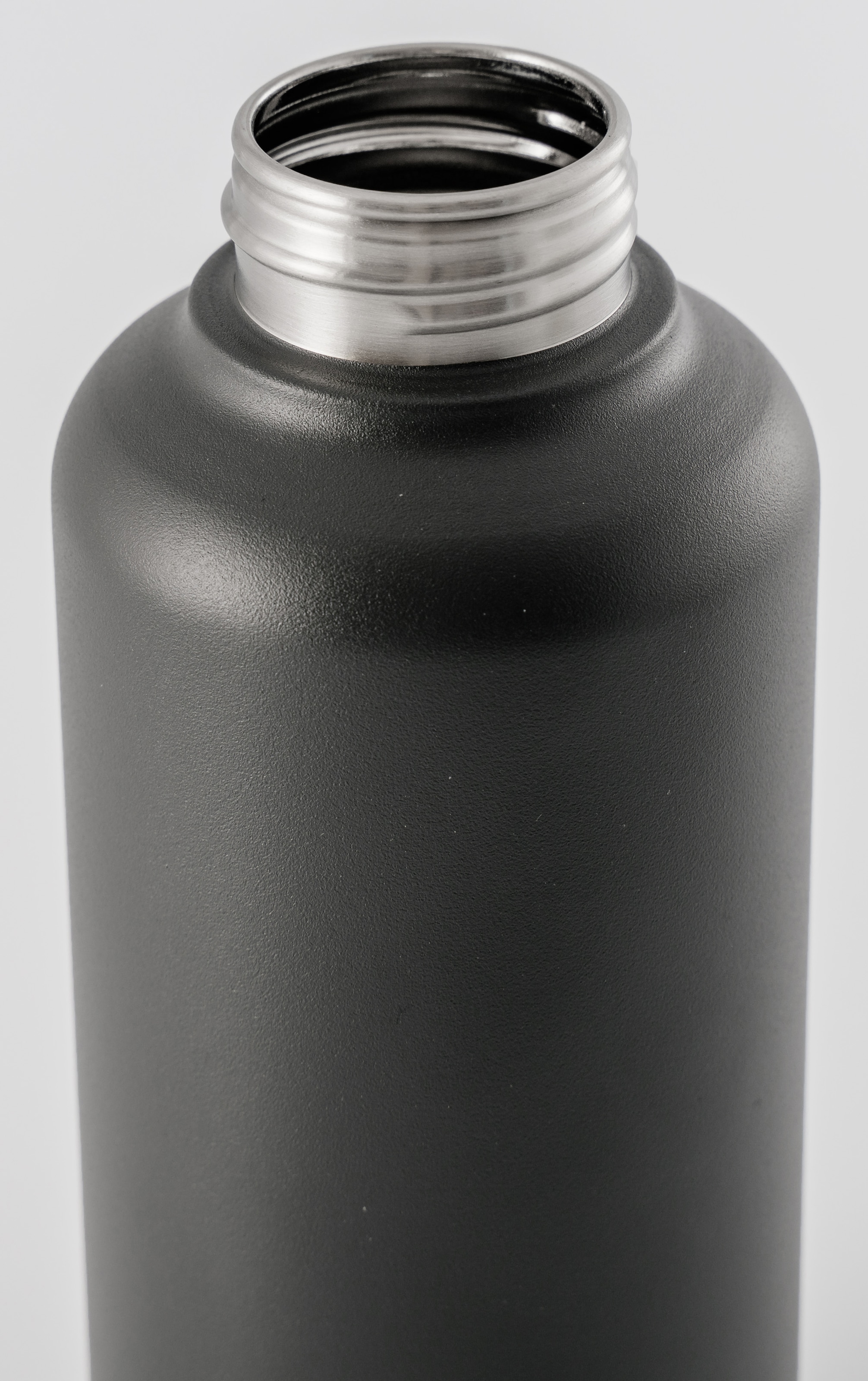 equa Trinkflasche »Timeless Off Dark«, aus Edelstahl, mit Tragegriff