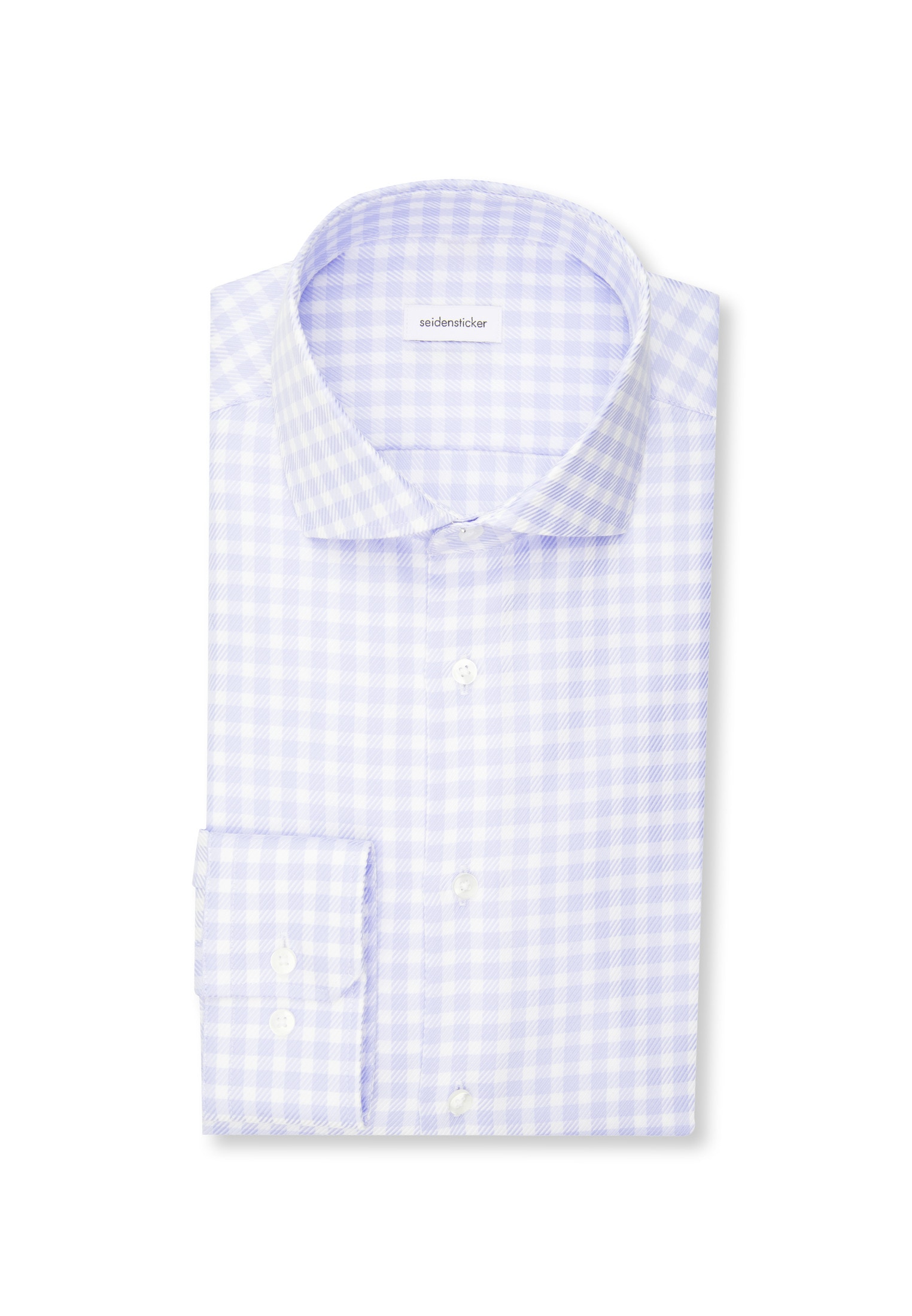 seidensticker Businesshemd »Schwarze Rose« Slim 1/1 Kentkragen Karo