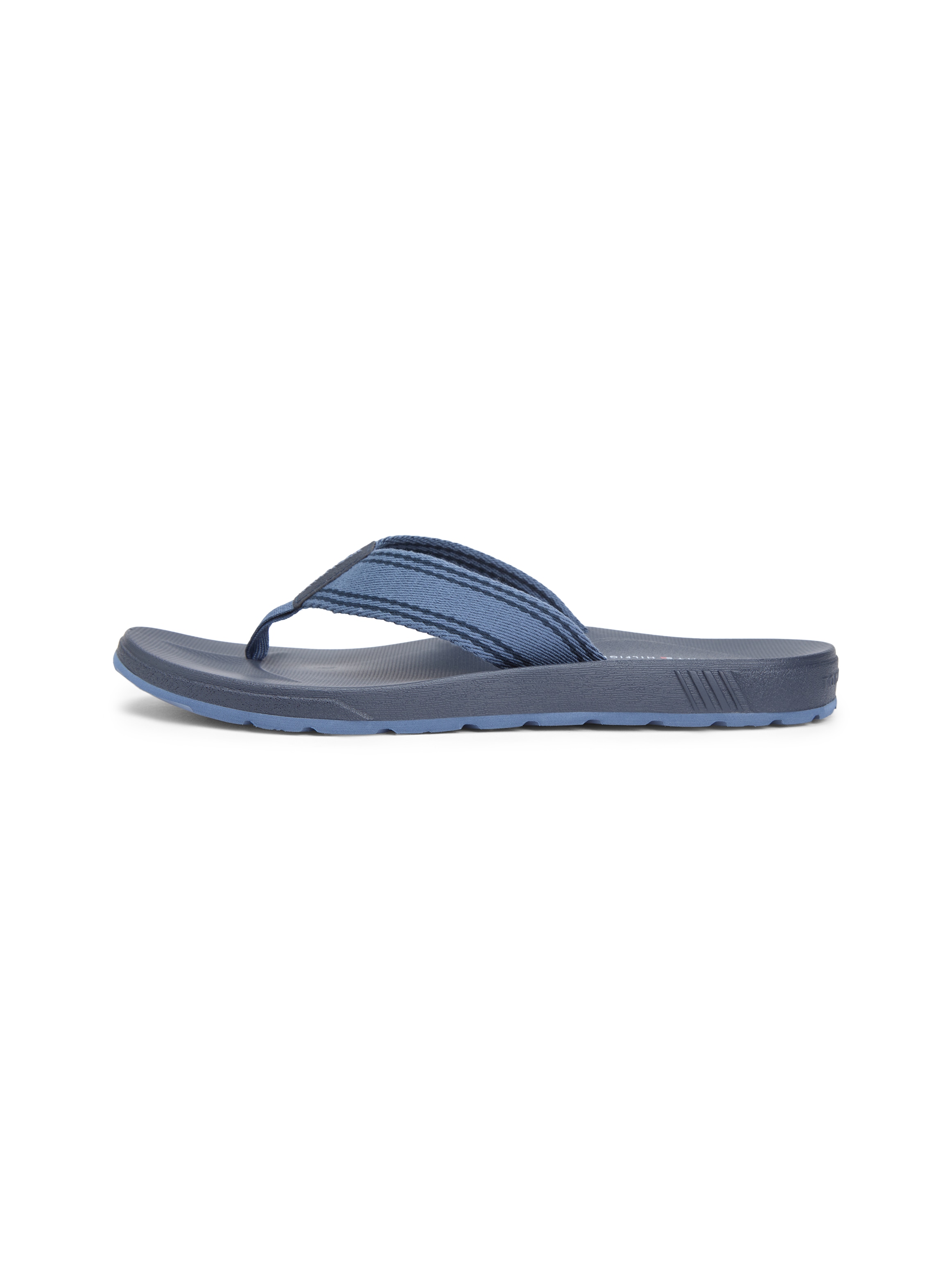 Tommy Hilfiger Zehentrenner »MOLDED HILFIGER BEACH SANDAL«  , Plateau, Sommerschuh, Strandschuh mit Streifen