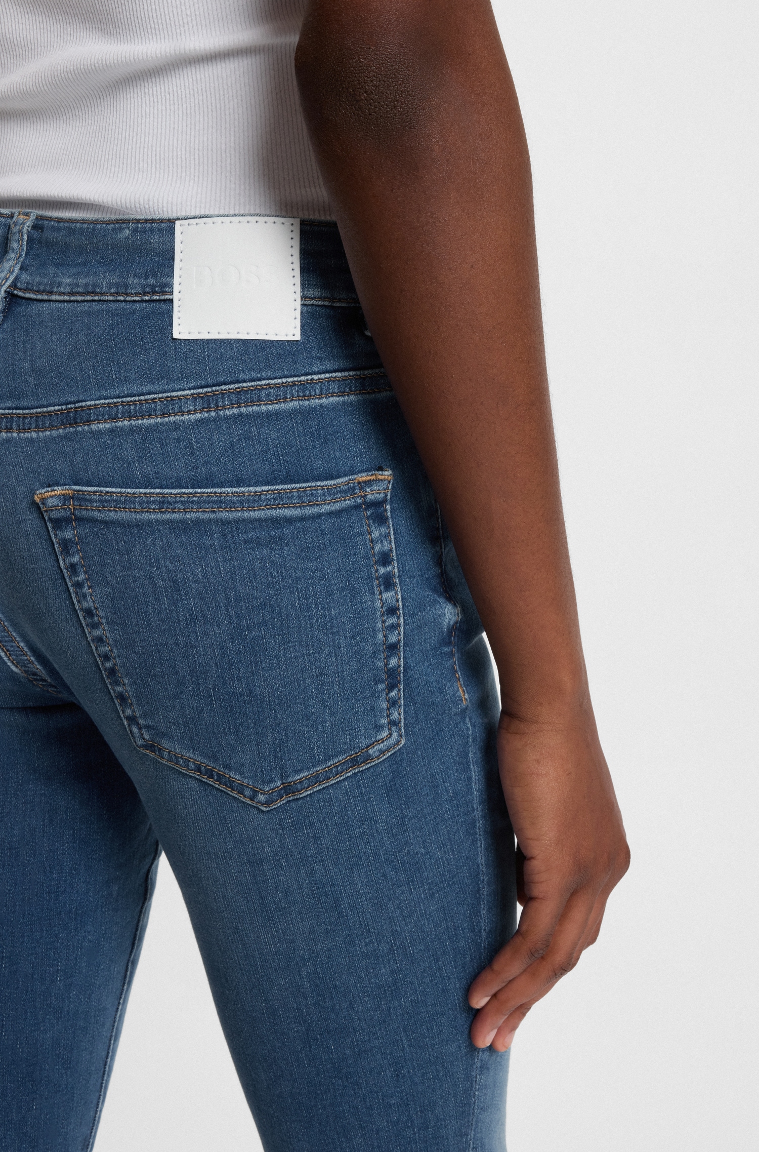 BOSS ORANGE Slim-fit-Jeans »JACKIE MR 4.0«, aus Soft-Motion-Denim