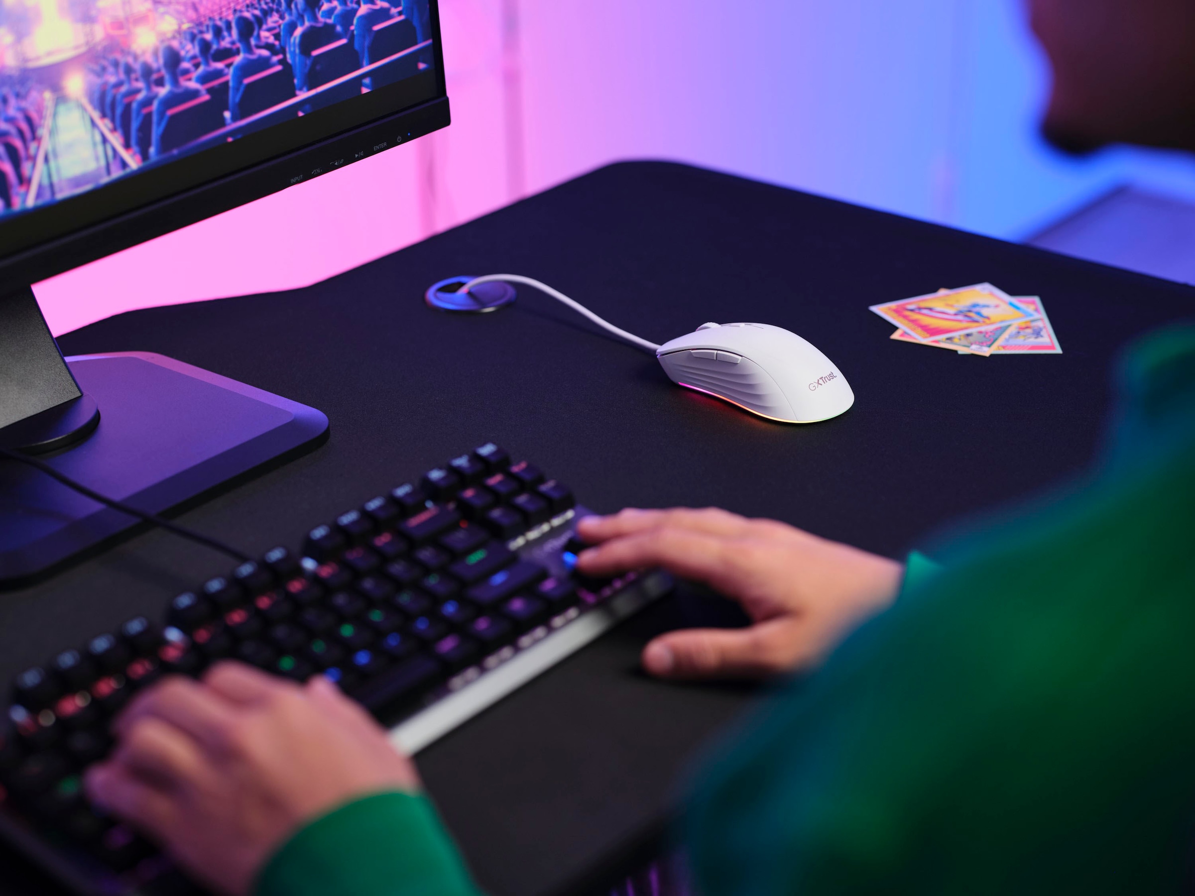 Trust Gaming-Maus »GXT924W Ybar+« kabelgebunden