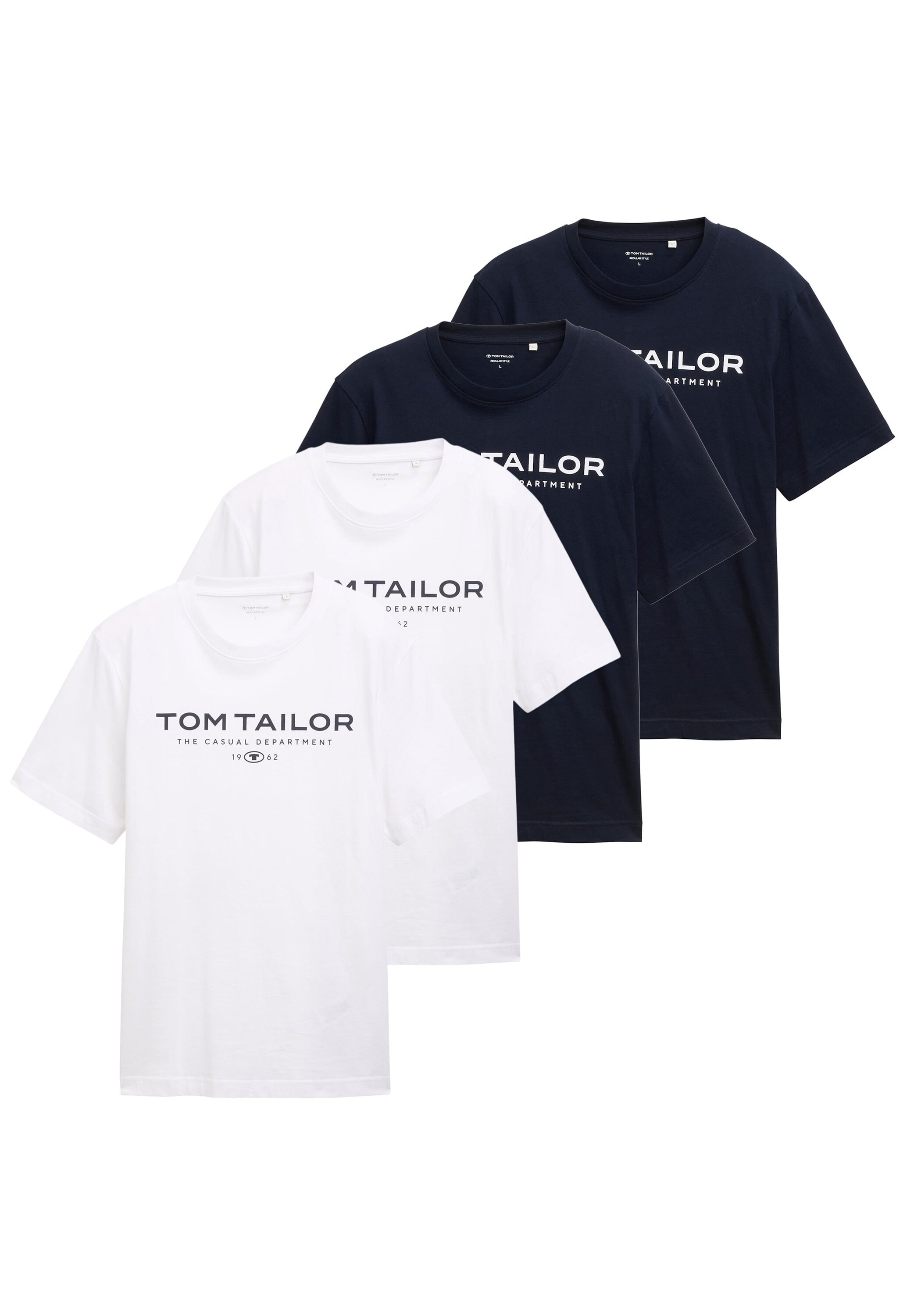 TOM TAILOR T-Shirt »T-Shirt T-Shirt with Print 4er Pack« 4