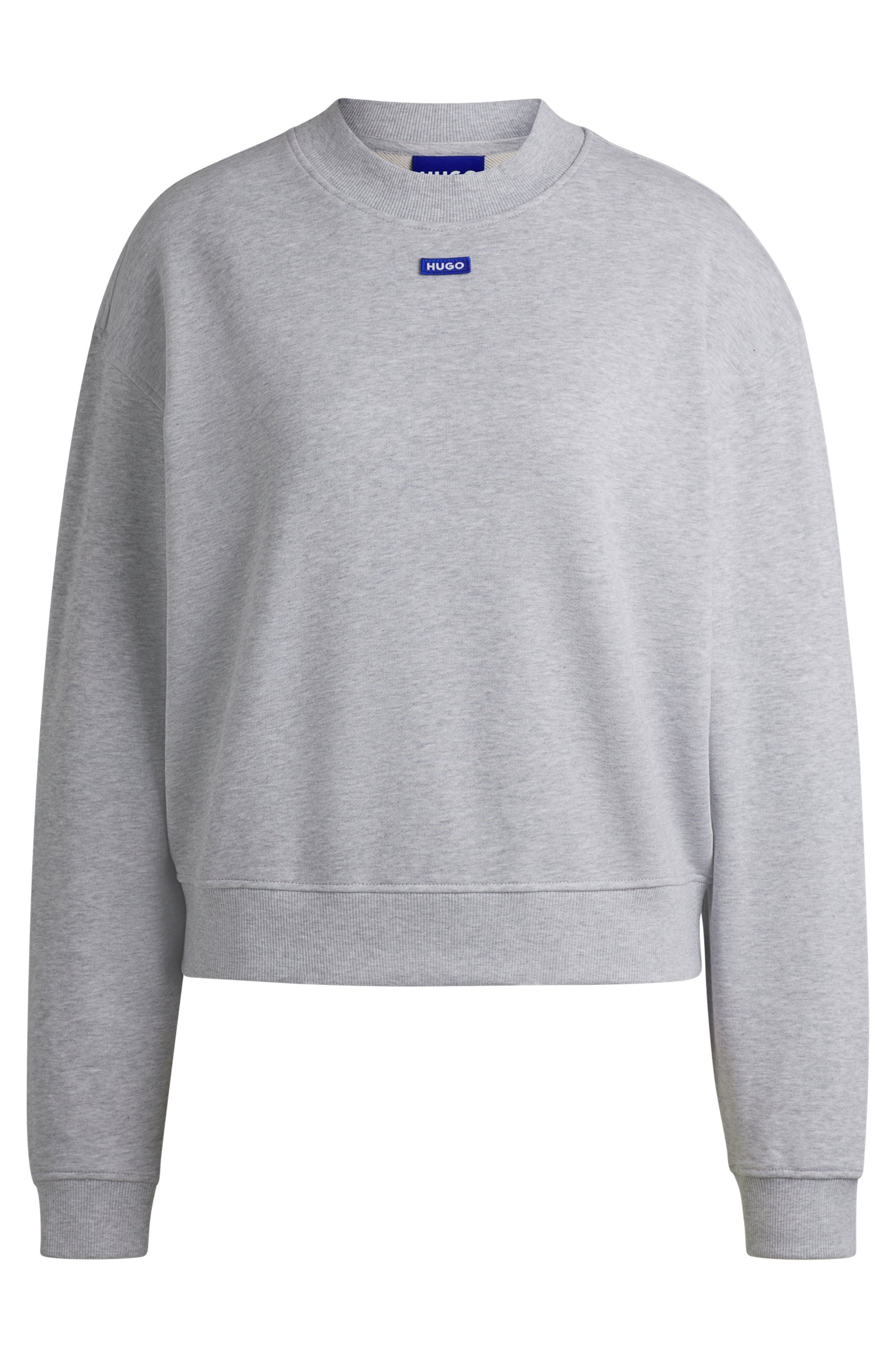 HUGO Blue Sweatshirt »Delessa«, mit Logoaufnäher