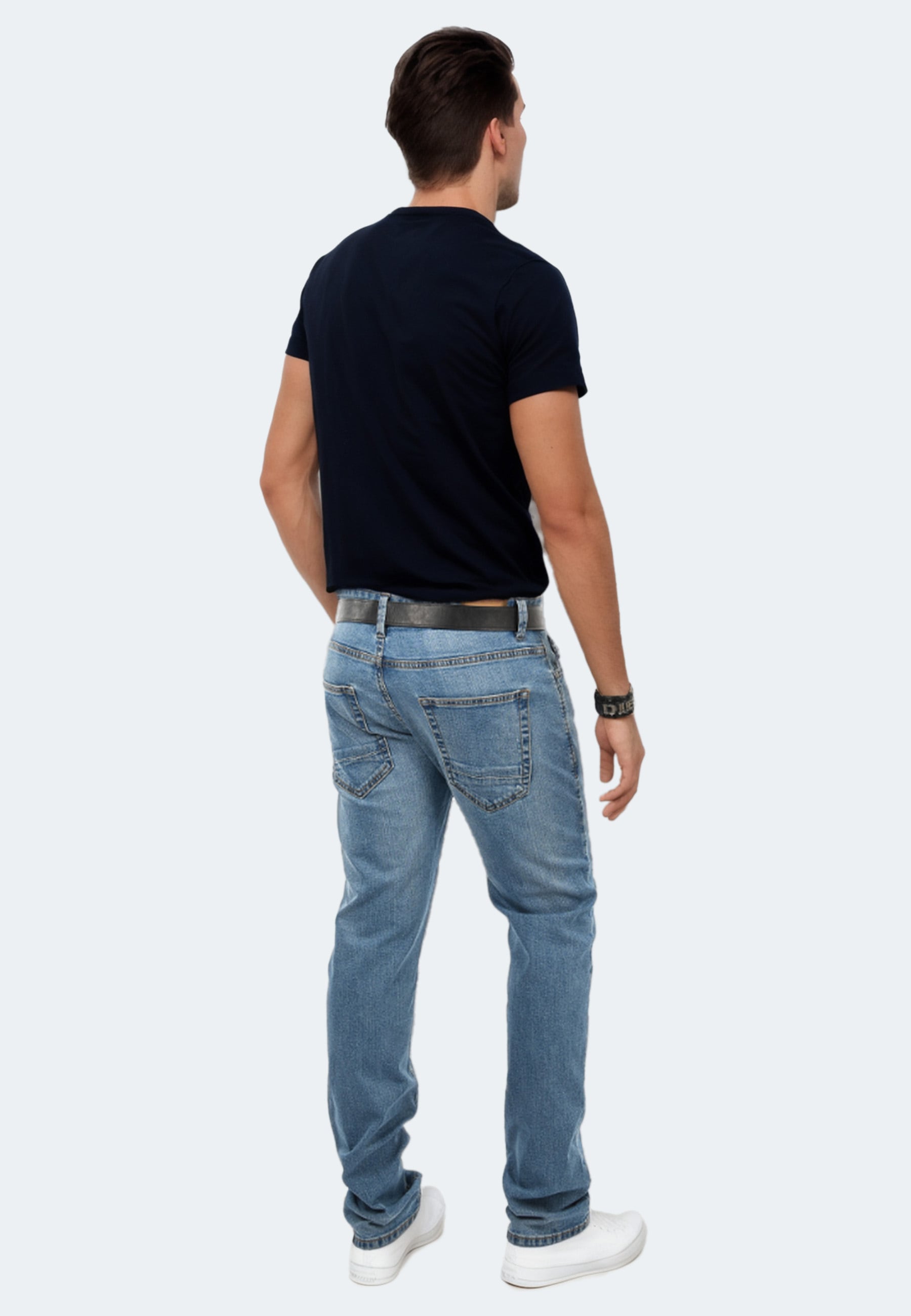 Indicode Regular-fit-Jeans »Indicode Ingianluca 60377GB Herren Jeans Hose B796«