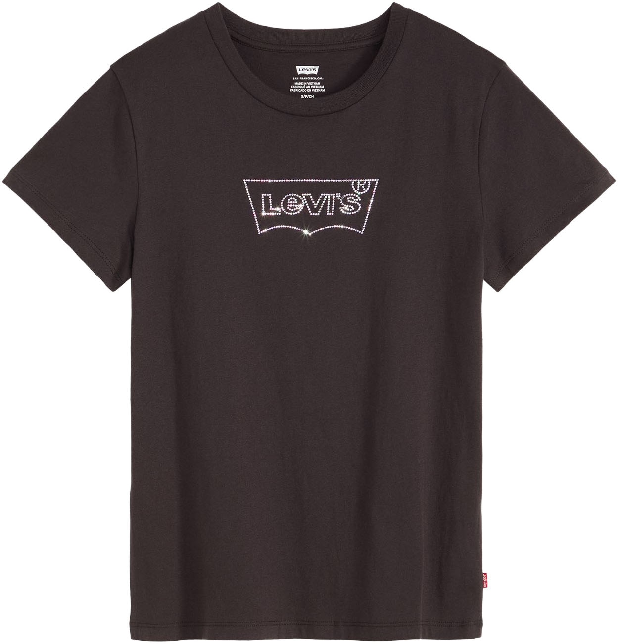 Levi's® Rundhalsshirt »THE PERFECT TEE«, mit Logo im Metallic-Holo Print