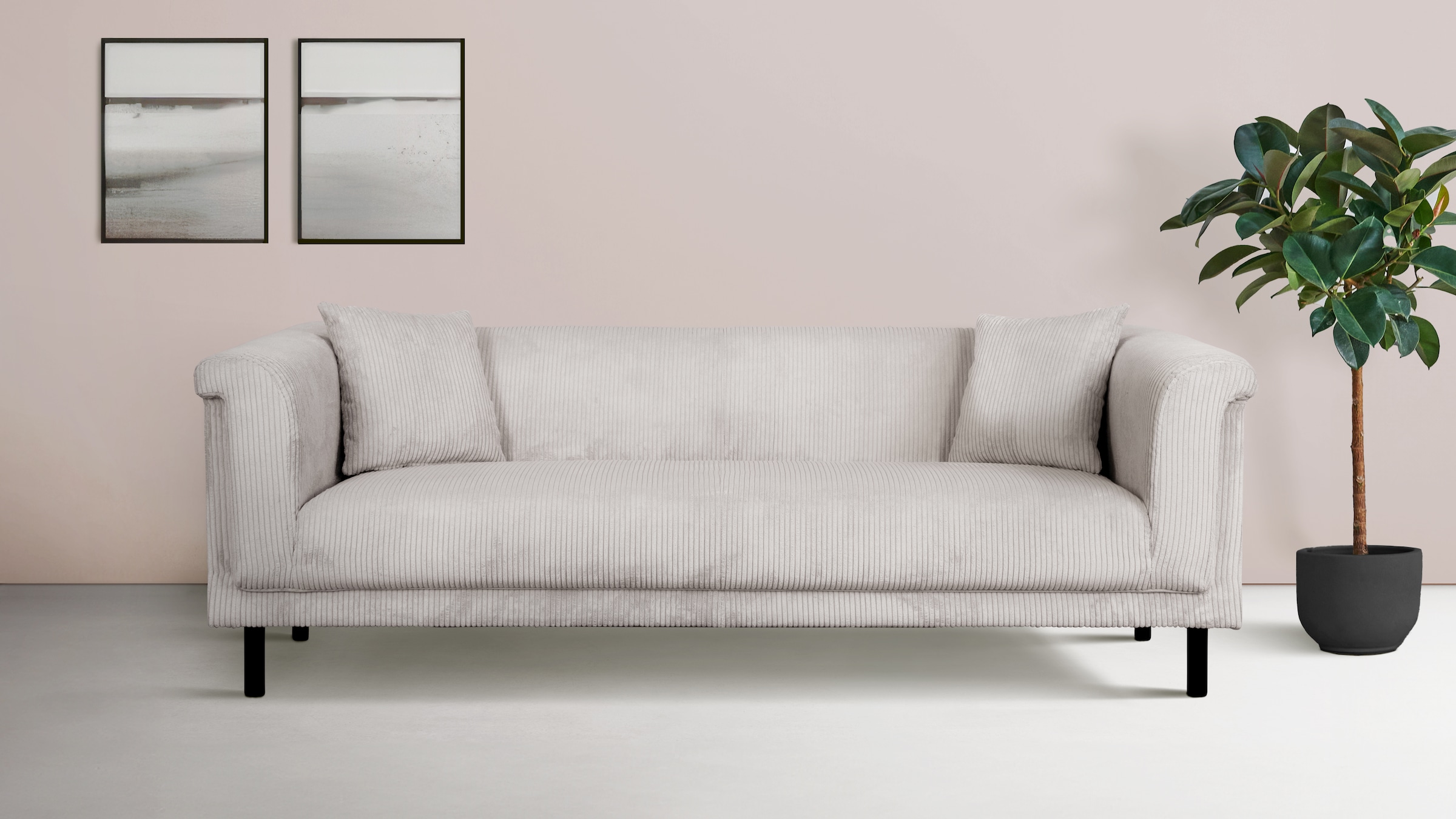 Home affaire 2-Sitzer »AGNIA B/T/H: 180/85/71 cm« incl. Zierkissen, auch in Cord und Bouclé