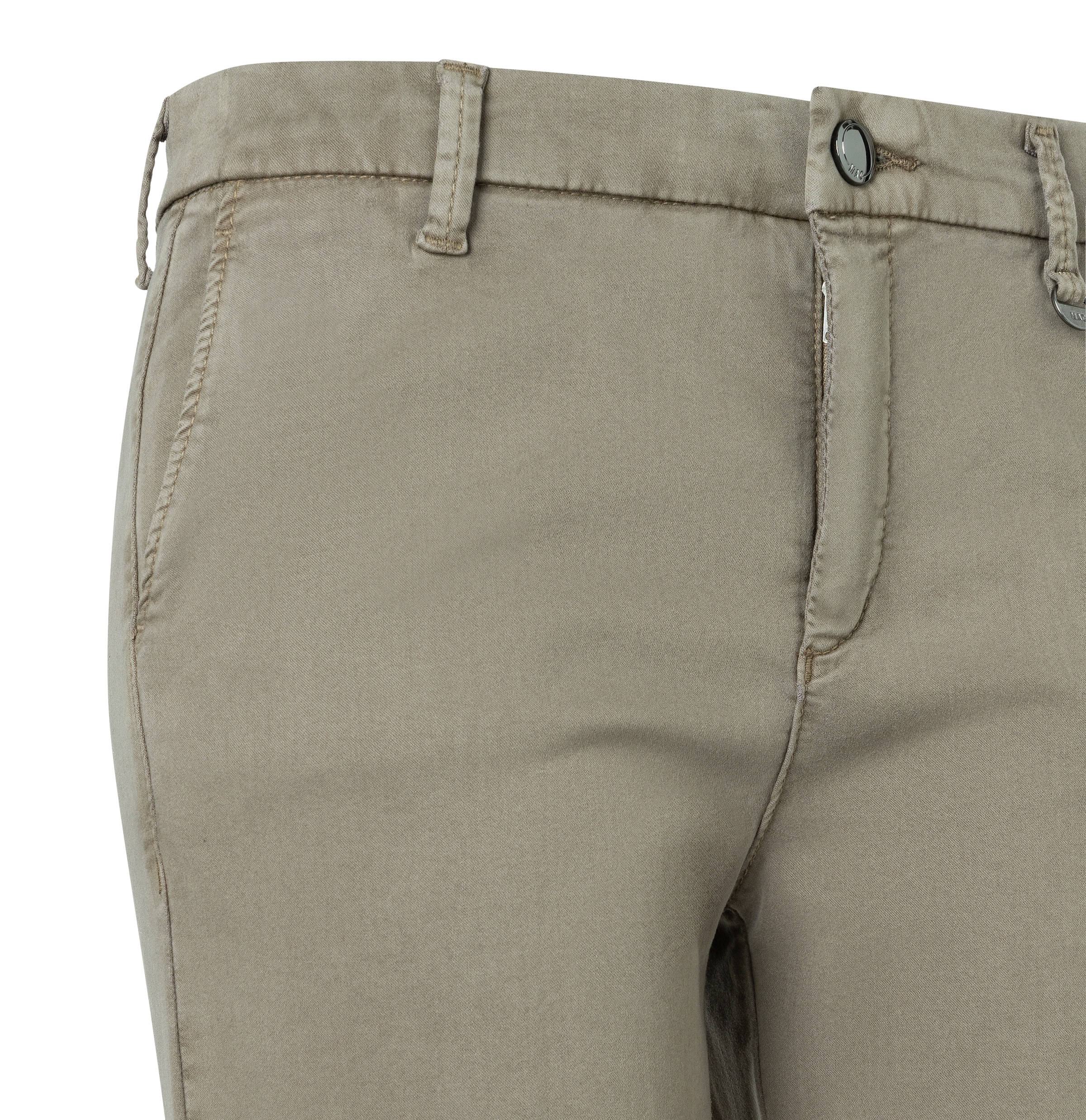 MAC Chinohose »CHINO turn up«, mit dezentem Glanz, elegant und sportiv zugleich