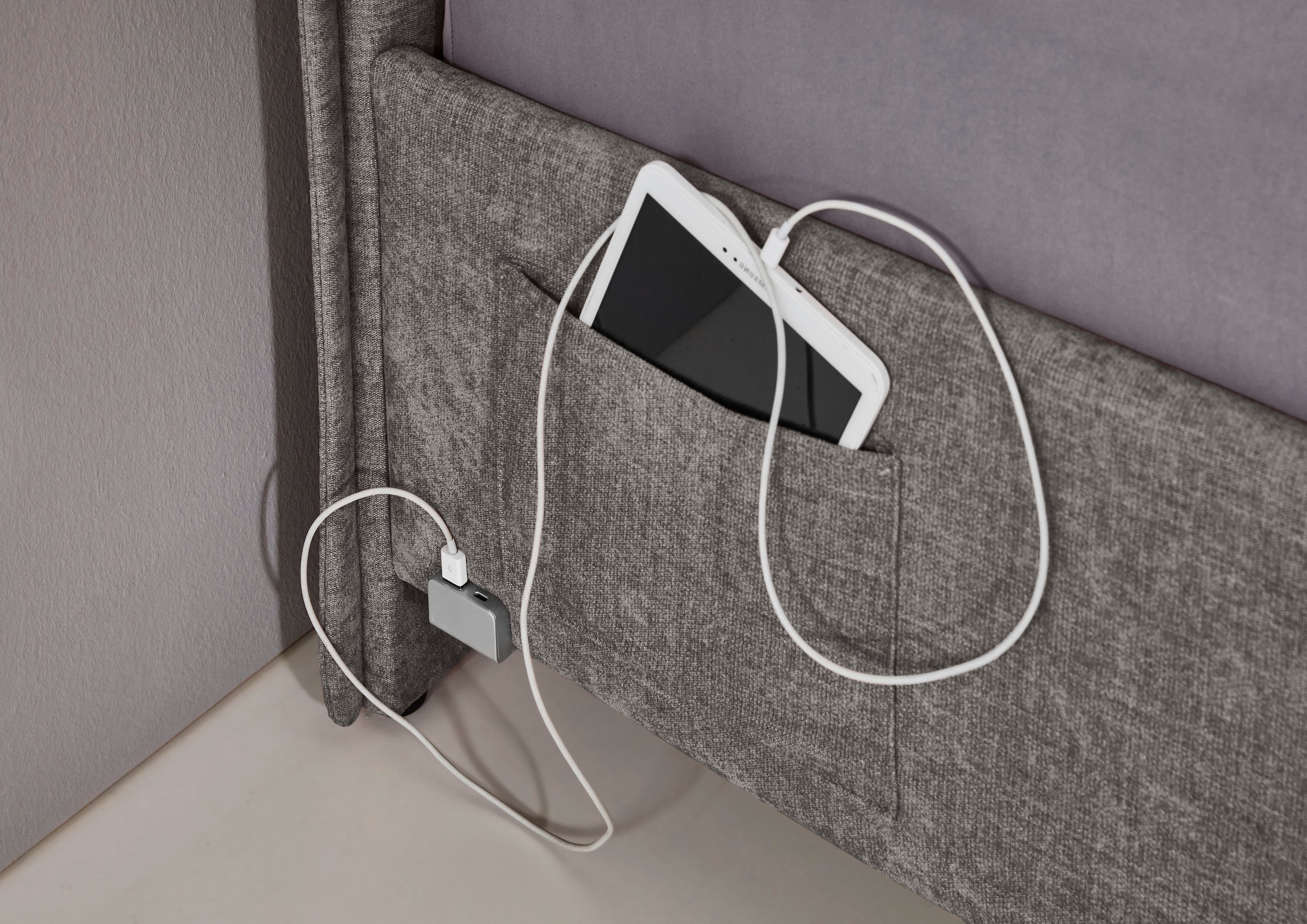 meise.möbel Kinderbett »FUN« Polsterbett wahlweise mit Bettkasten, Jugendbett inkl. USB-Anschluss