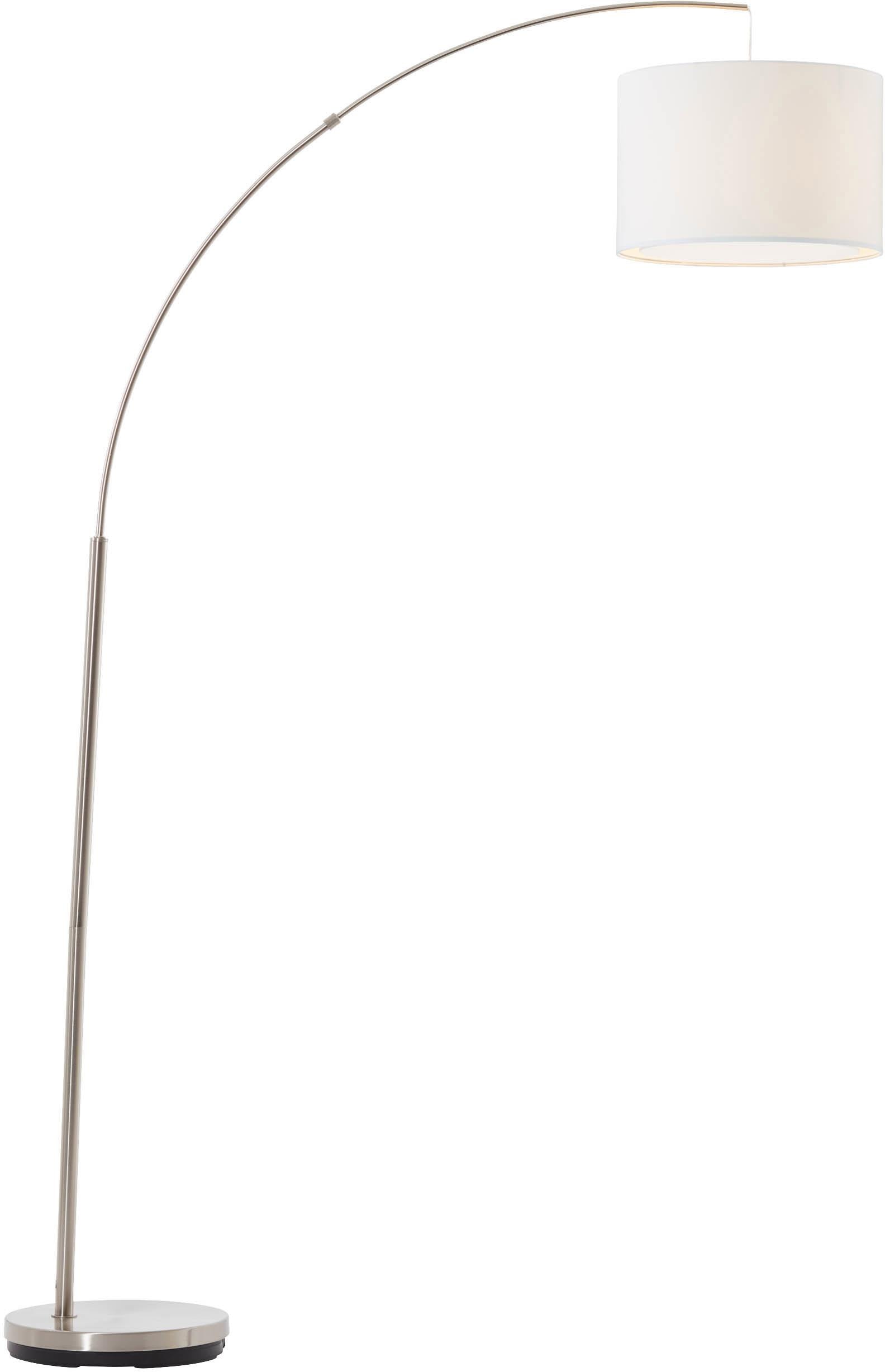 Bogenlampe »Clarie«, 1 flammig-flammig, 1,8m Höhe, E27 max. 60W, eisen/weiß,...