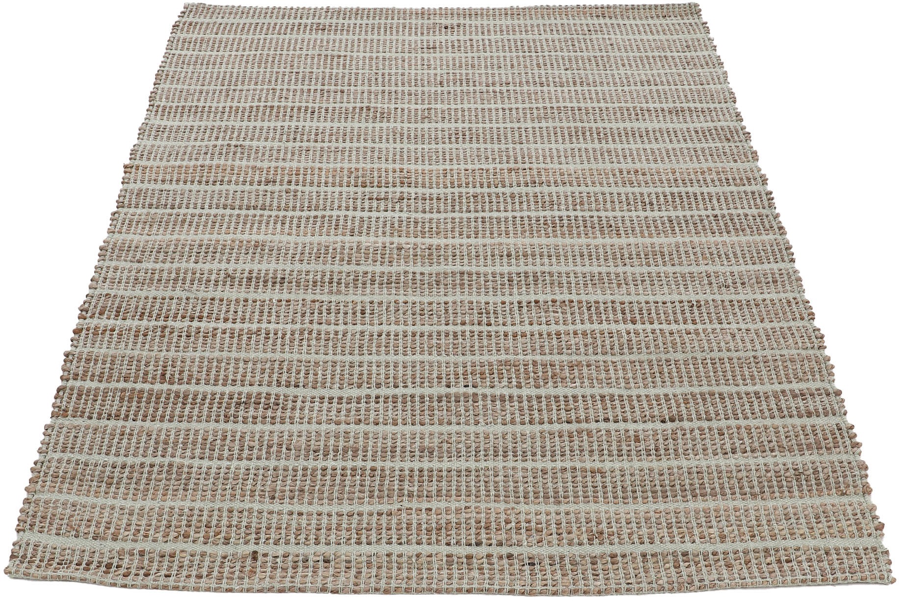 carpetfine Teppich »Lara«, rechteckig, 6 mm Höhe, Wendeteppich aus Jute/Baumwolle, Wohnzimmer