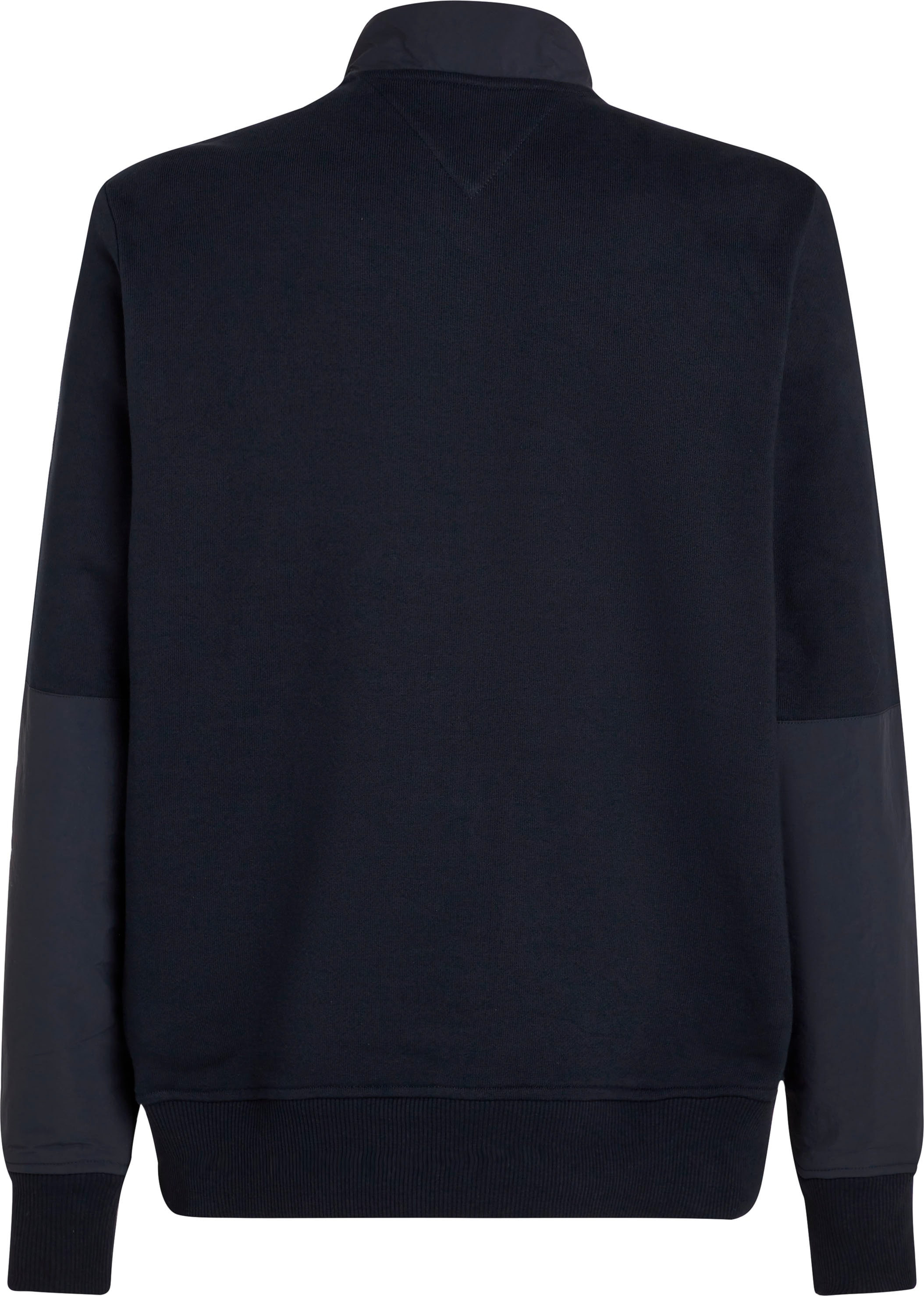 Tommy Hilfiger Sweatshirt »MONOTYPE MIX MEDIA HALF ZIP«, mit Einsätzen in anderen Materialien