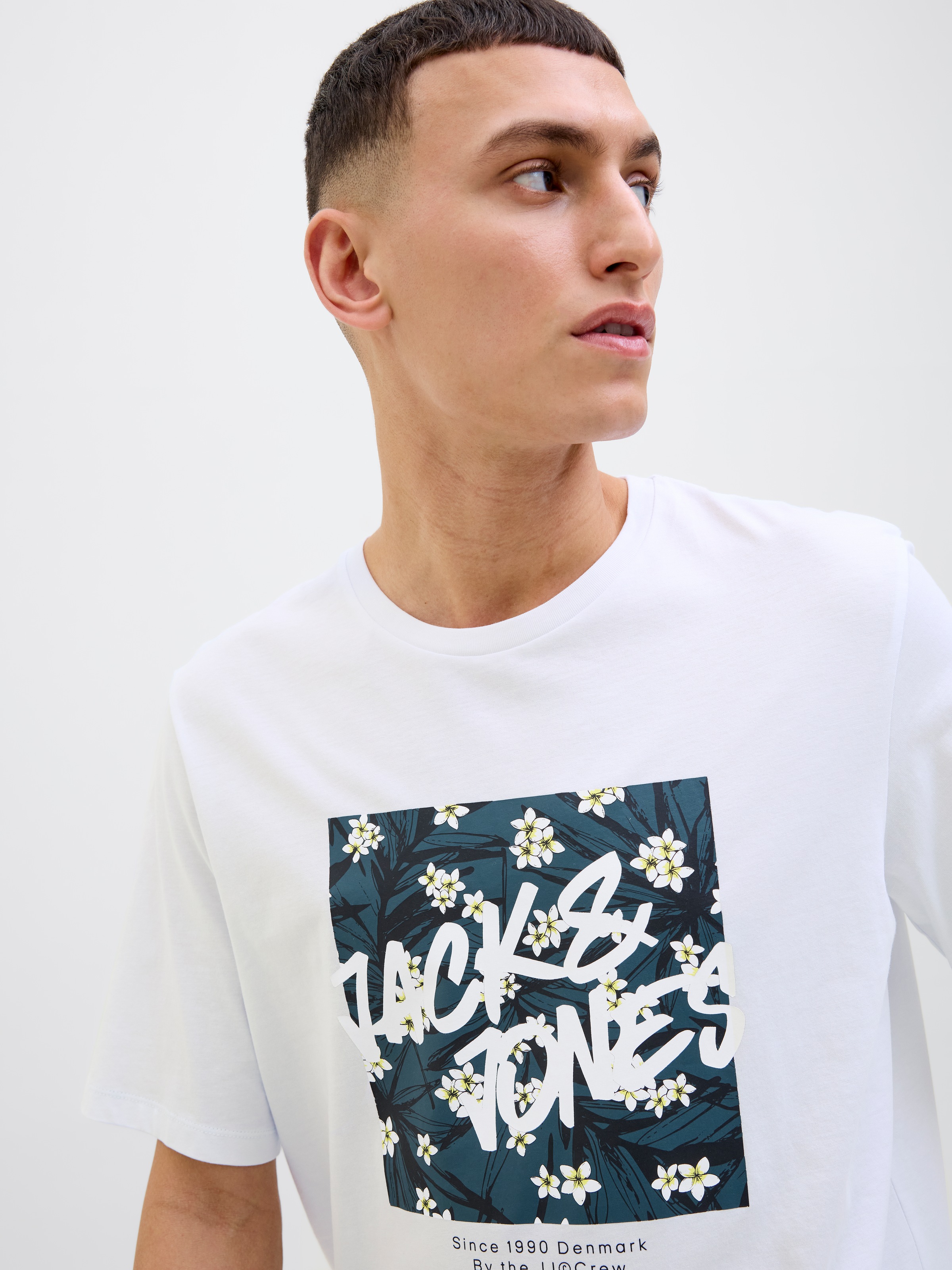 Jack & Jones Print-Shirt »JJHAWAII SHAPE TEE SS CREW NECK«