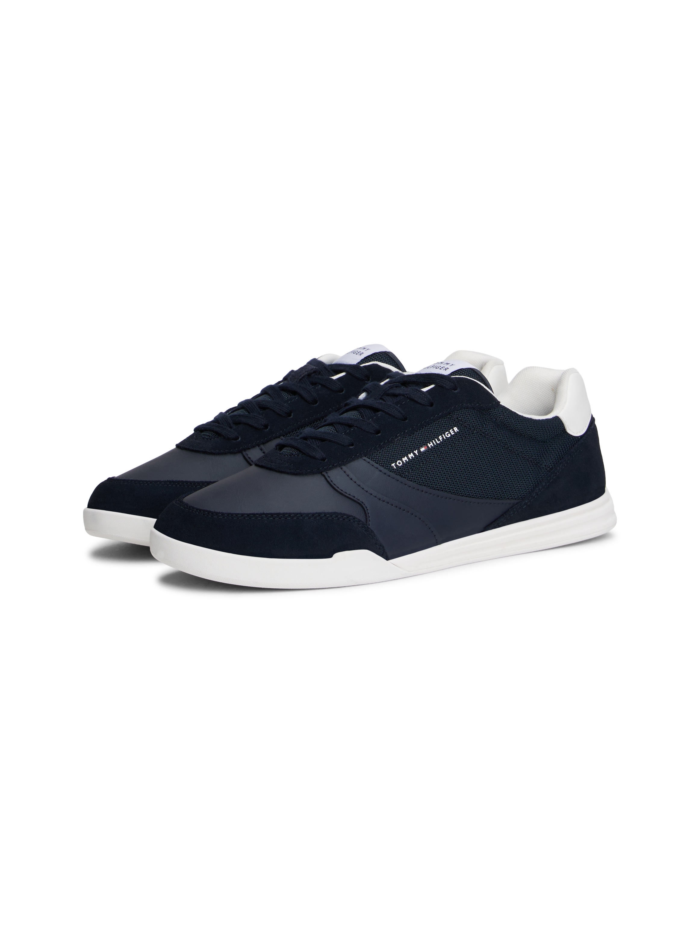Tommy Hilfiger Sneaker »LOPRO CUP MIX«  , Freizeitschuh, Halbschuh, Schnürschuh, Kontrastbesatz an der Ferse