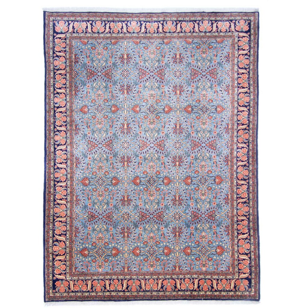 morgenland Wollteppich »Bidjar Durchgemustert Blu 310 x 222 cm«, rechteckig