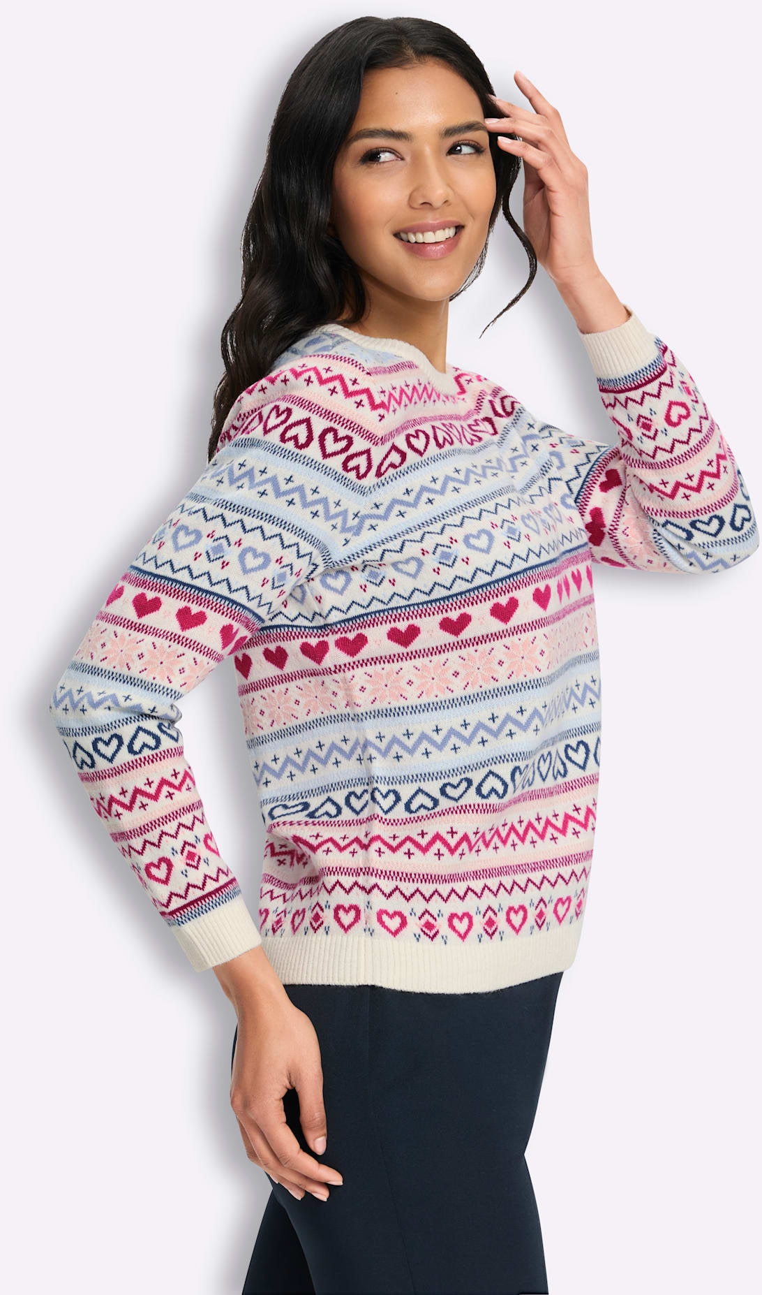 Classic Basics Jacquardpullover »Langarm-Pullover«