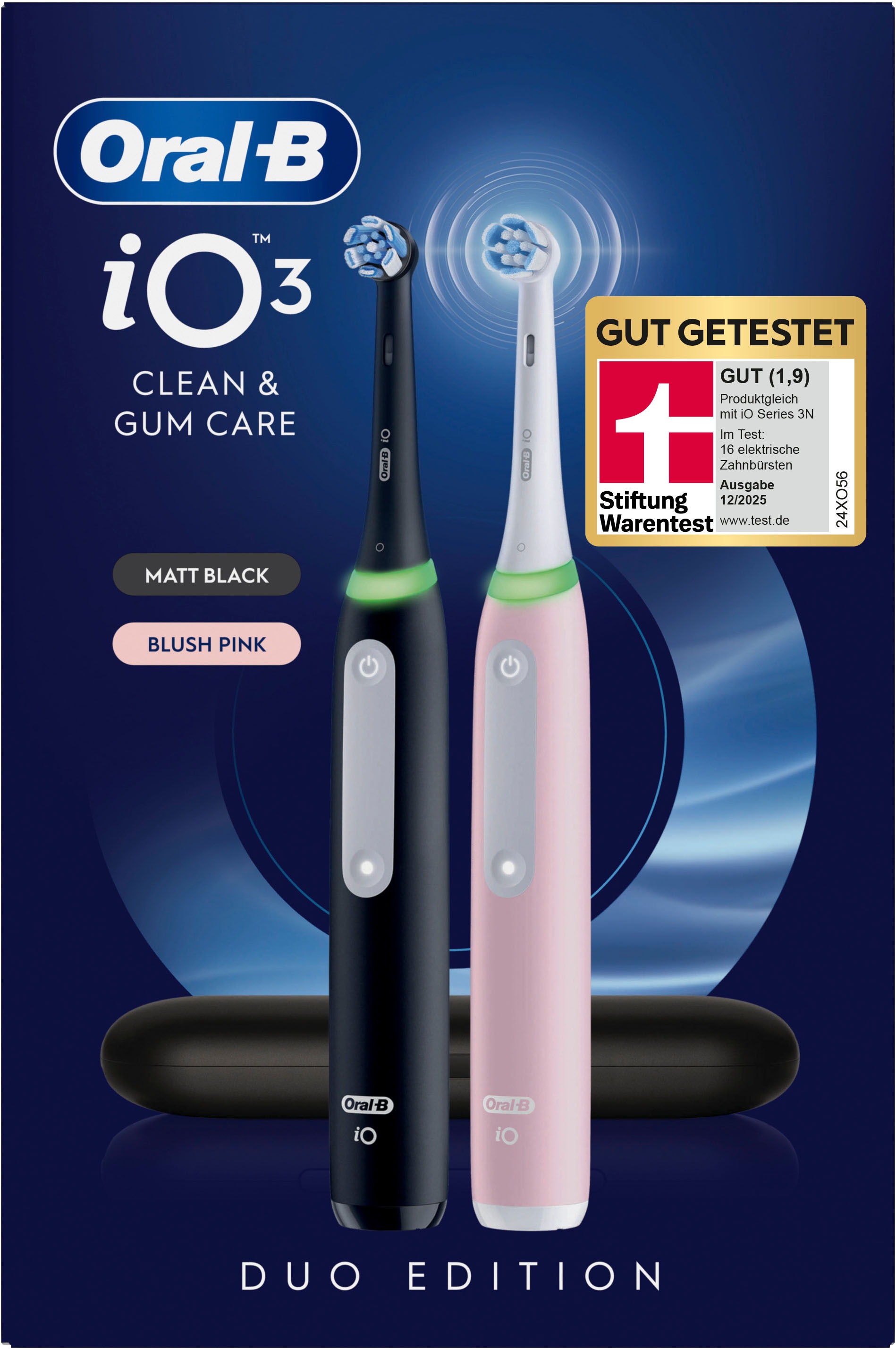 Oral-B »iO Series 3 Doppelpack« 2 Stk. Aufsteckbürsten Magnet-Technologie