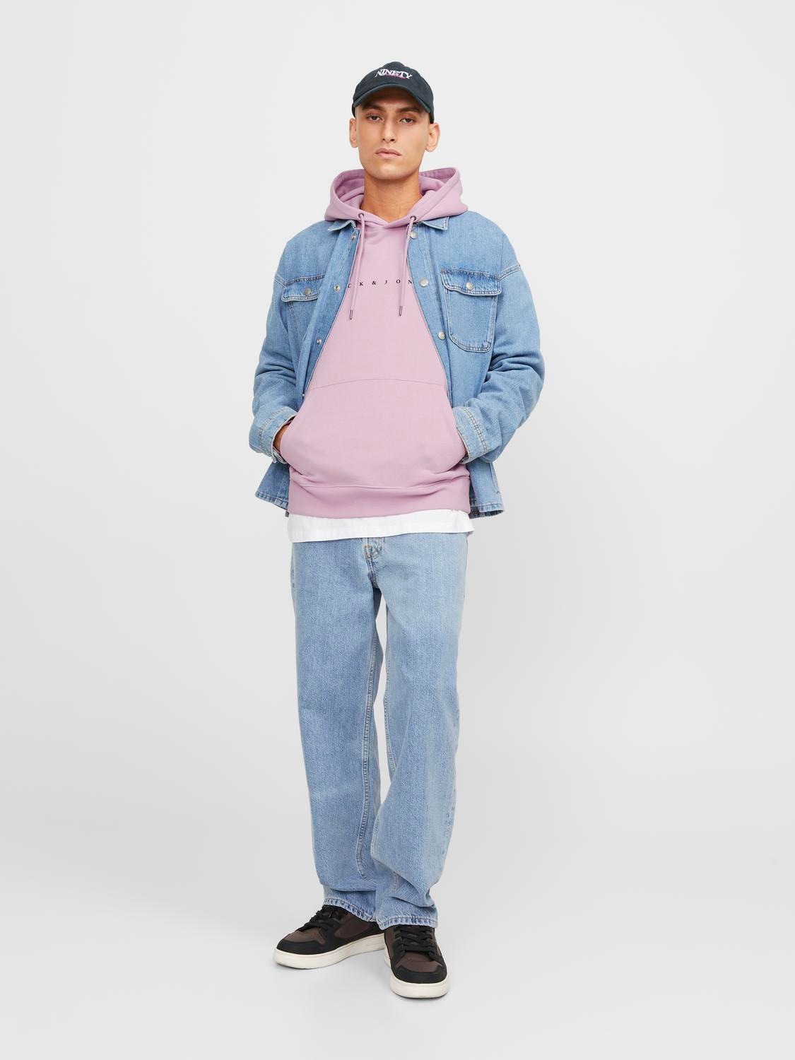 Jack & Jones Kapuzensweatshirt »JJESTAR JJ SWEAT HOOD NOOS«, mit Logo Print im 3D Look