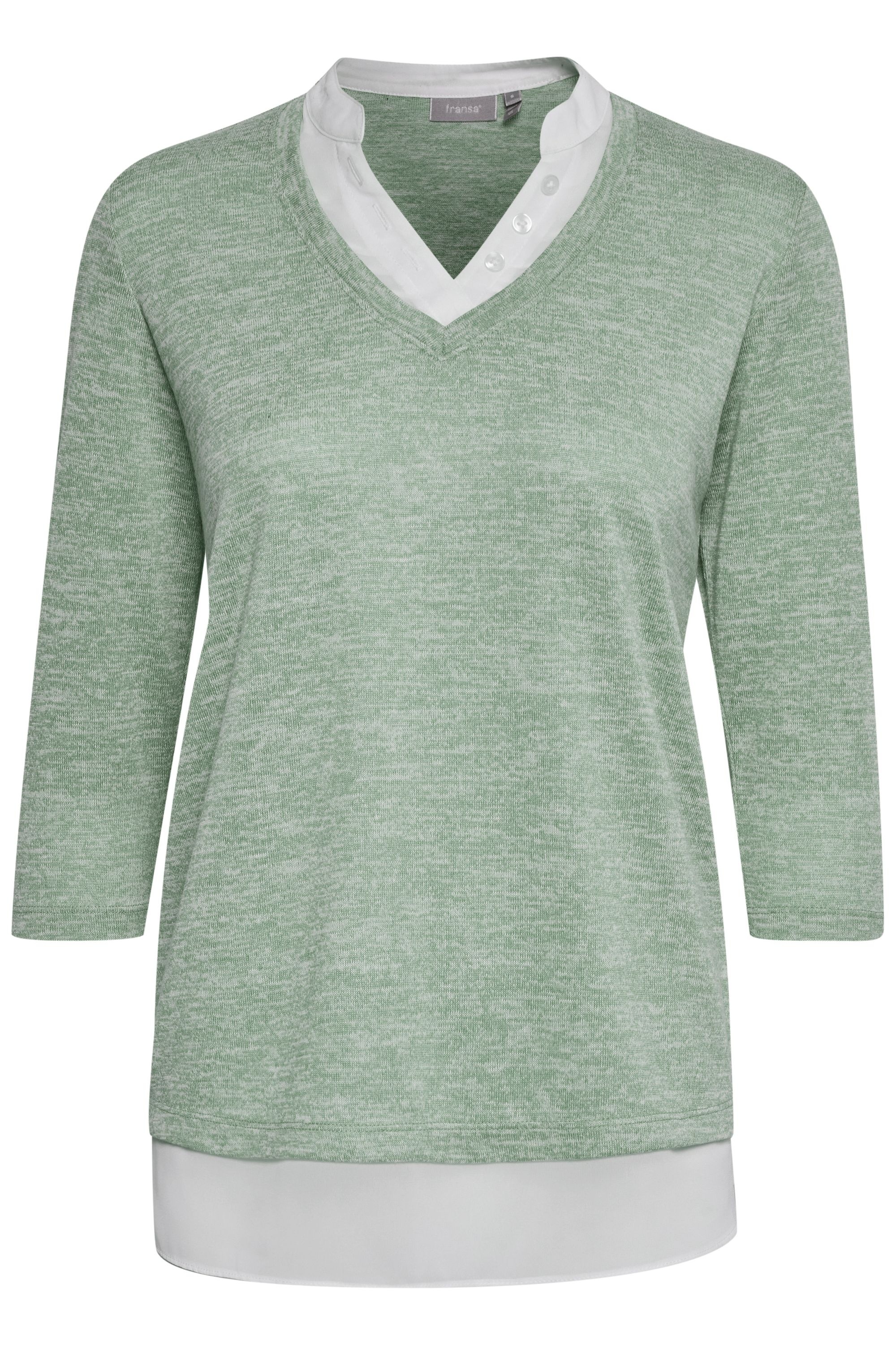 fransa Strickpullover »FRVEREXAN 1«, Feinstrickpullover in Lagen-Optik