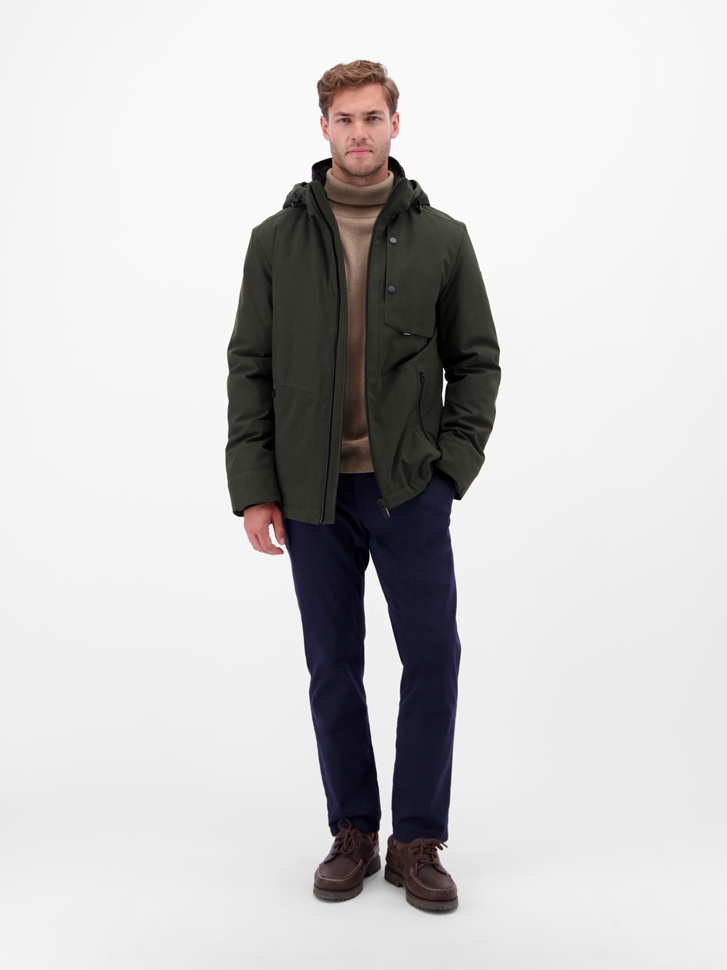 LERROS Blouson »LERROS Herren Blouson in Stukturoptik«, mit Kapuze, Wasser- und windabweisend
