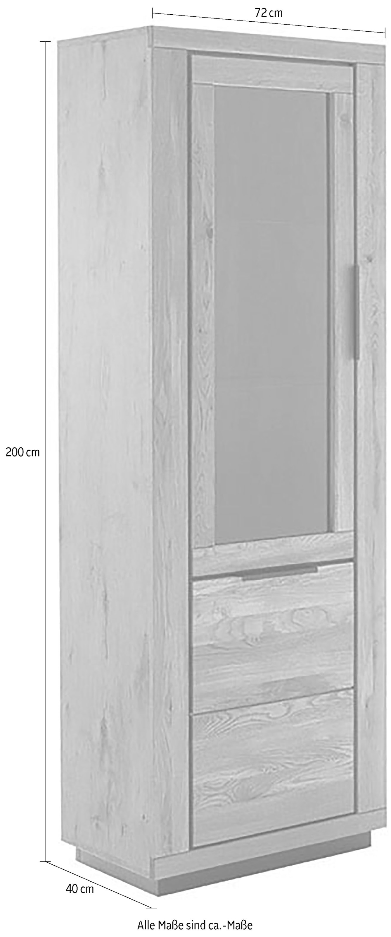 MCA living Vitrine »GRENO Vitrine Links/Rechts«, (1 St.), universell rechts oder links