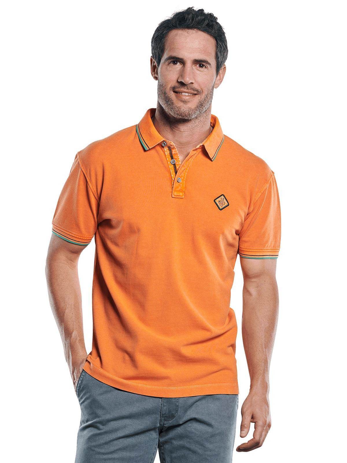 Engbers Poloshirt, mit dezenten Farbkontrasten