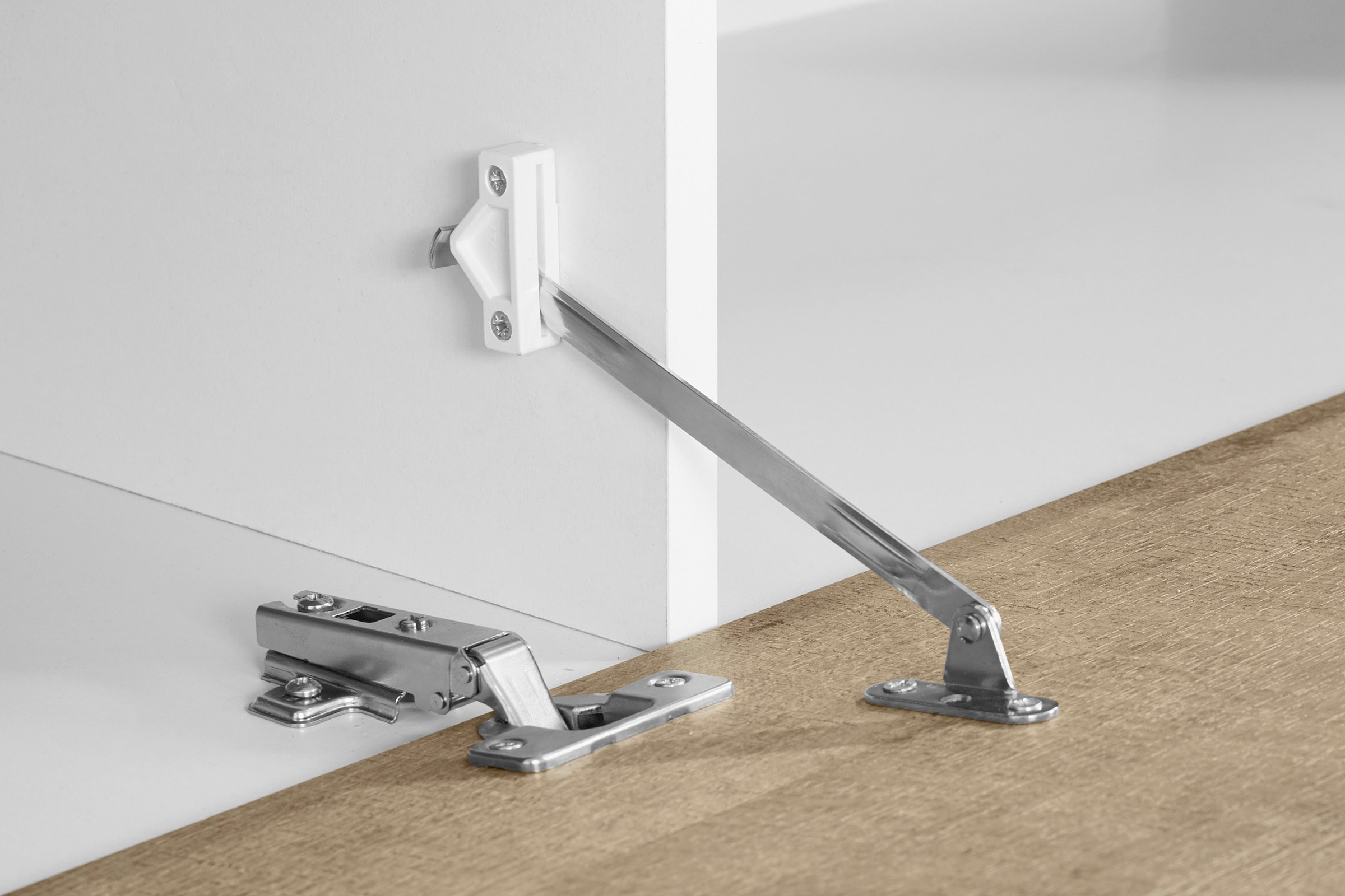 INOSIGN Wohnwand »Coro, Anbauwand, Medienwand«, (Set, 2 St.), Lowboard 4 Fächern Breite 200 cm und Vitrine 3 Türen Breite 80 cm