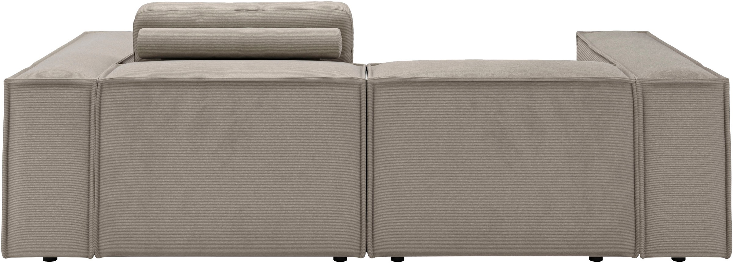 Home affaire Ecksofa »Watertown, kompakte L-Form, 246 cm breite für kleinere Räume« modernes Ecksofa mit Feincordbezug, platzsparend & bequem