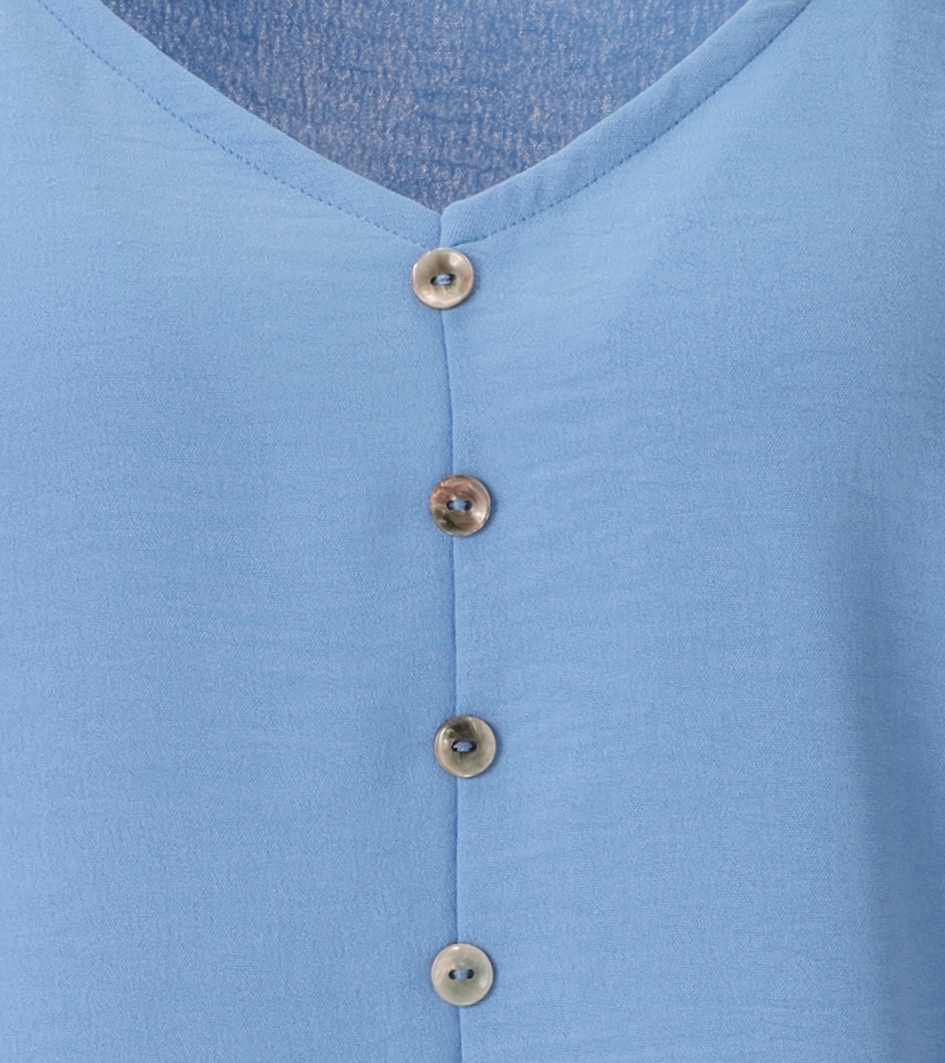 Aniston CASUAL Blusentop in Leinen-Optik - NEUE KOLLEKTION