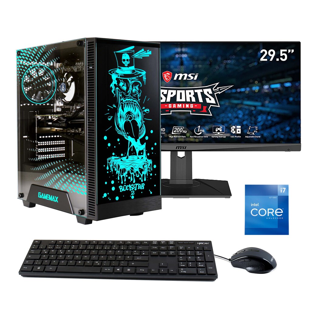 Hyrican Gaming-PC-Komplettsystem »Rockstar SET02300«, Windows 11, inklusive 29,5" Monitor MSI Optix MAG301RF