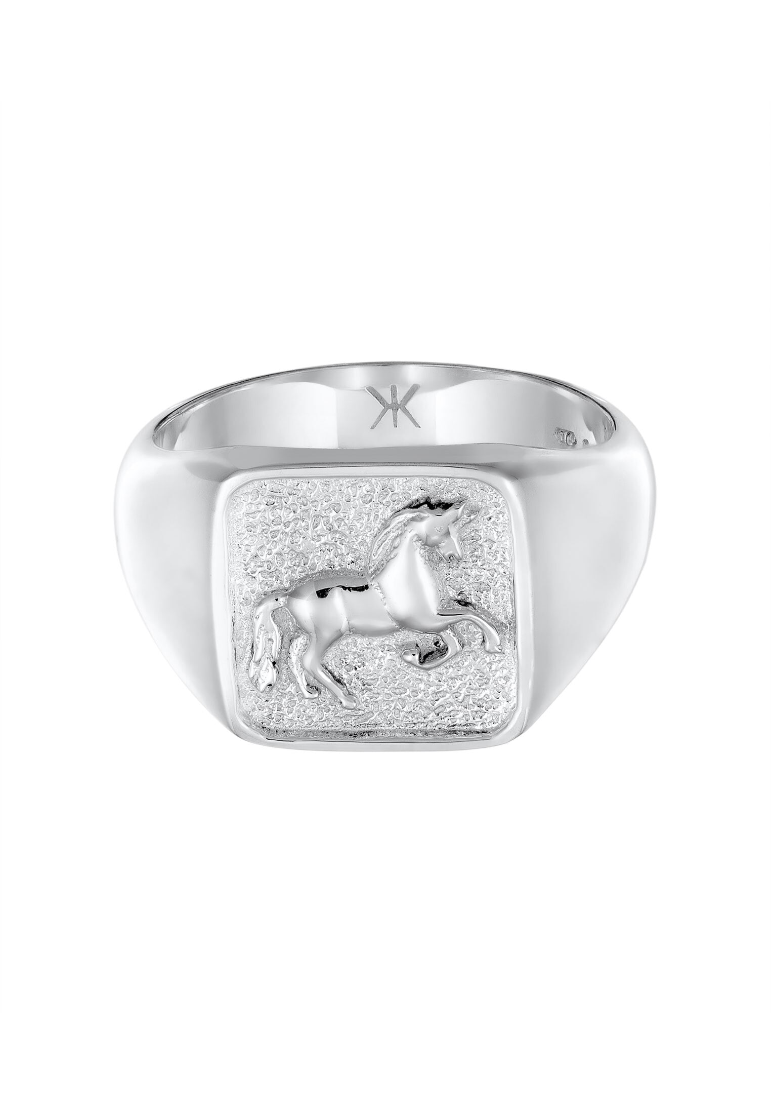 Kuzzoi Siegelring »Ring Siegelring Pferd 925 Sterling Silber«