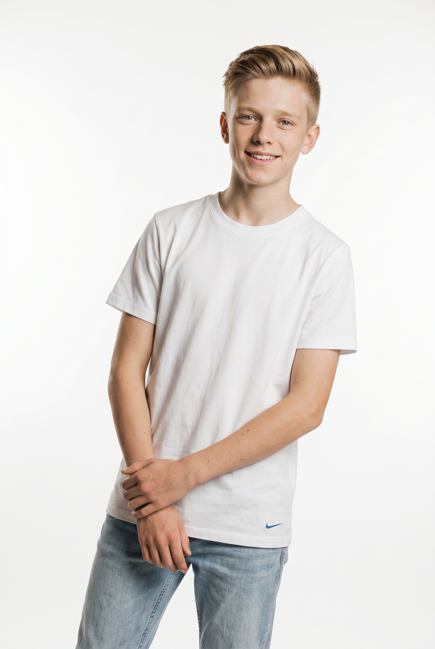 Nike Sportswear T-Shirt »NHB BOYS 2PK CREW UNDERSHIRT« 2 für Kinder, 2er-Pack, aus Baumwolle und Polyester