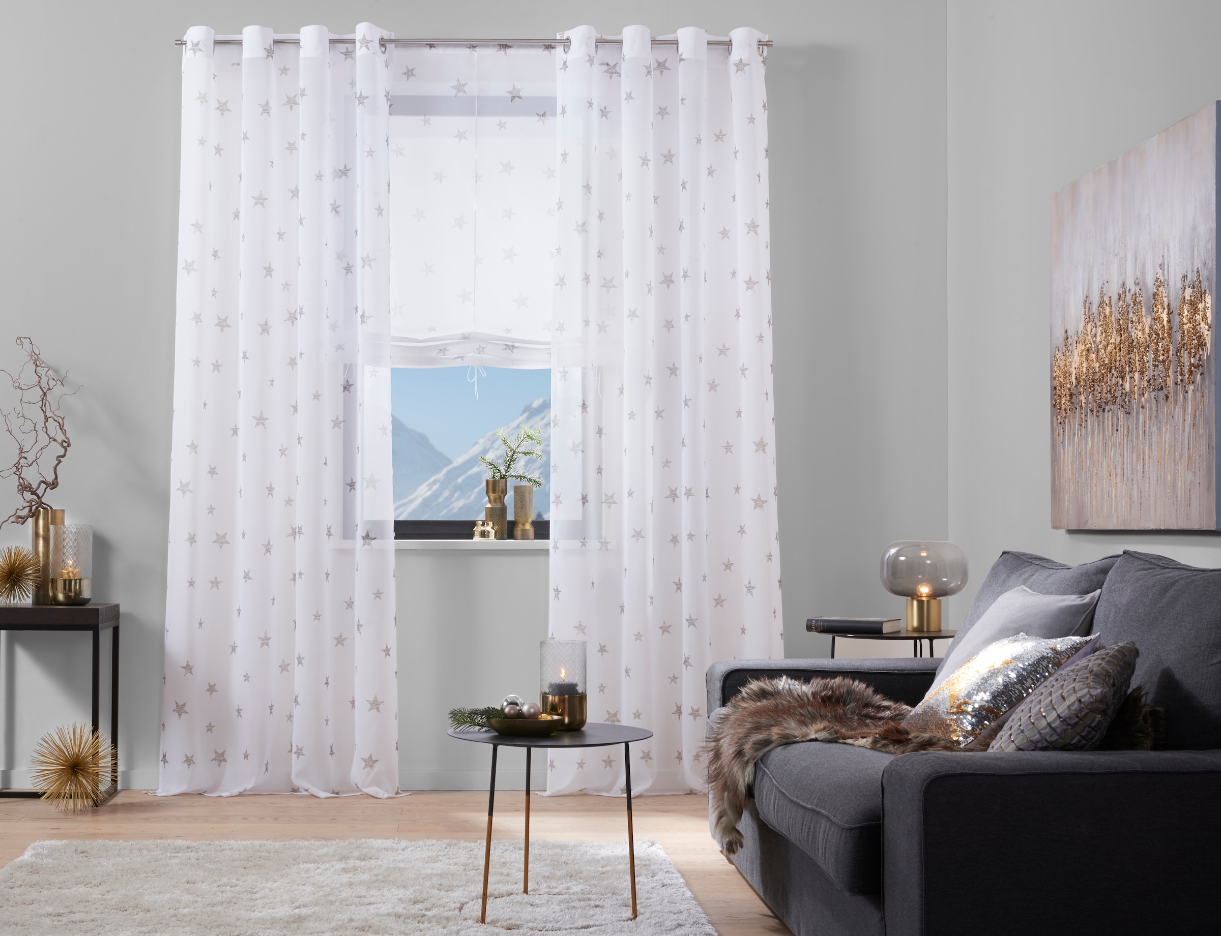 Transparent, Shop home Gardine (1 Polyester OTTO »Stern«, St.), kaufen Online Voile, my im