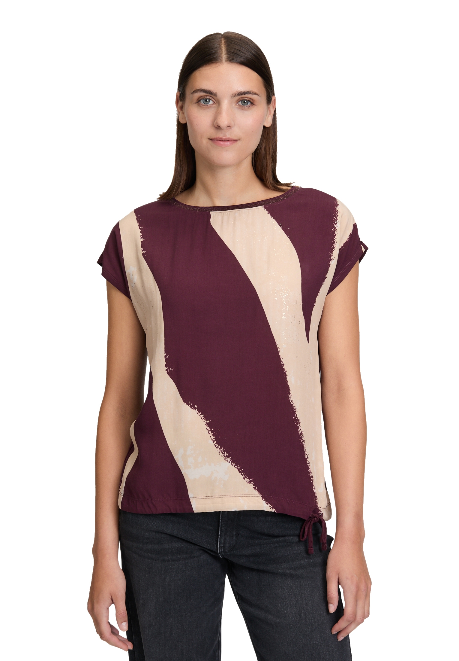 Betty&Co Langarmshirt »Casual-Shirt mit Print«