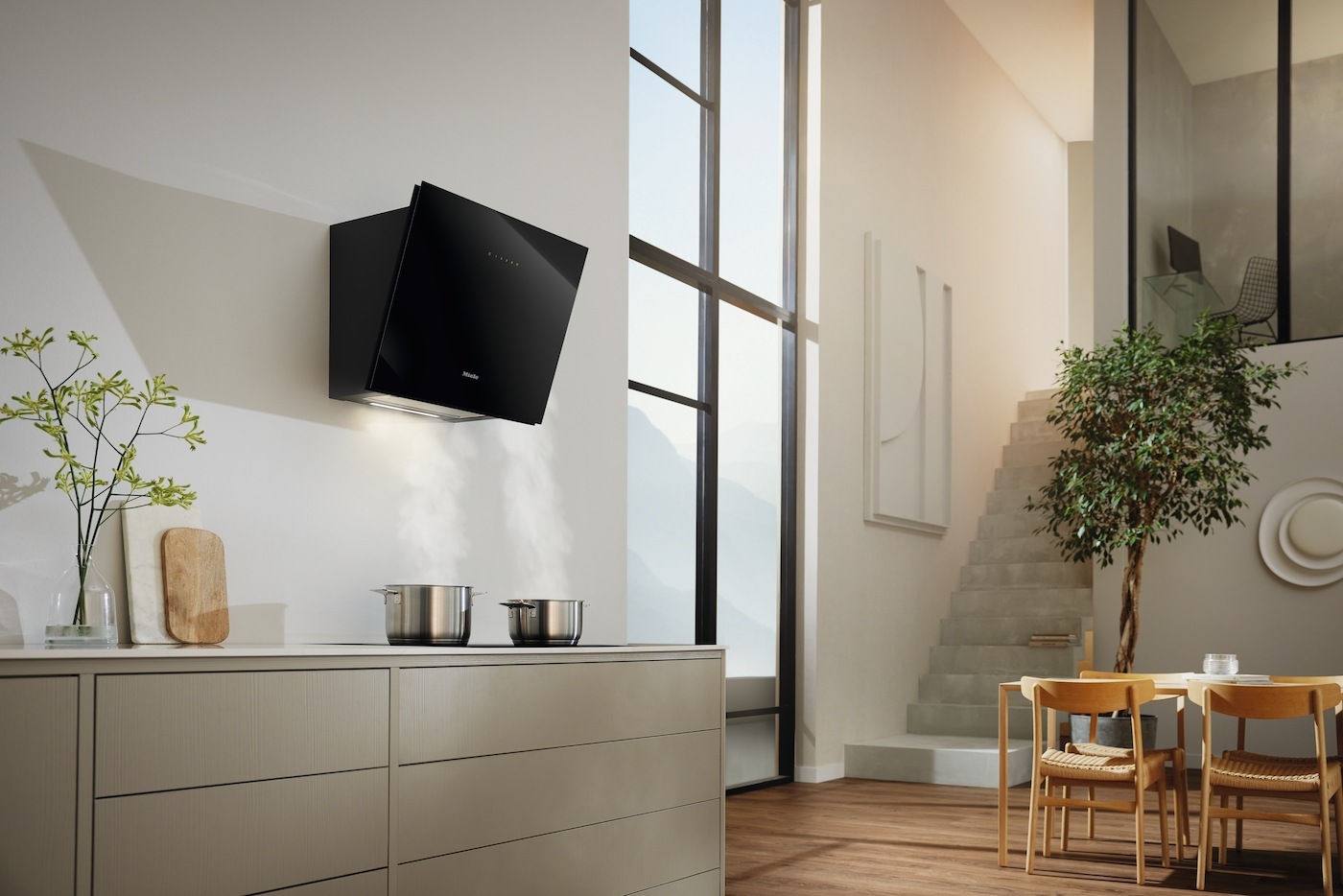 Miele Wandhaube »DAH 2660 Escala Obsidianschwarz«