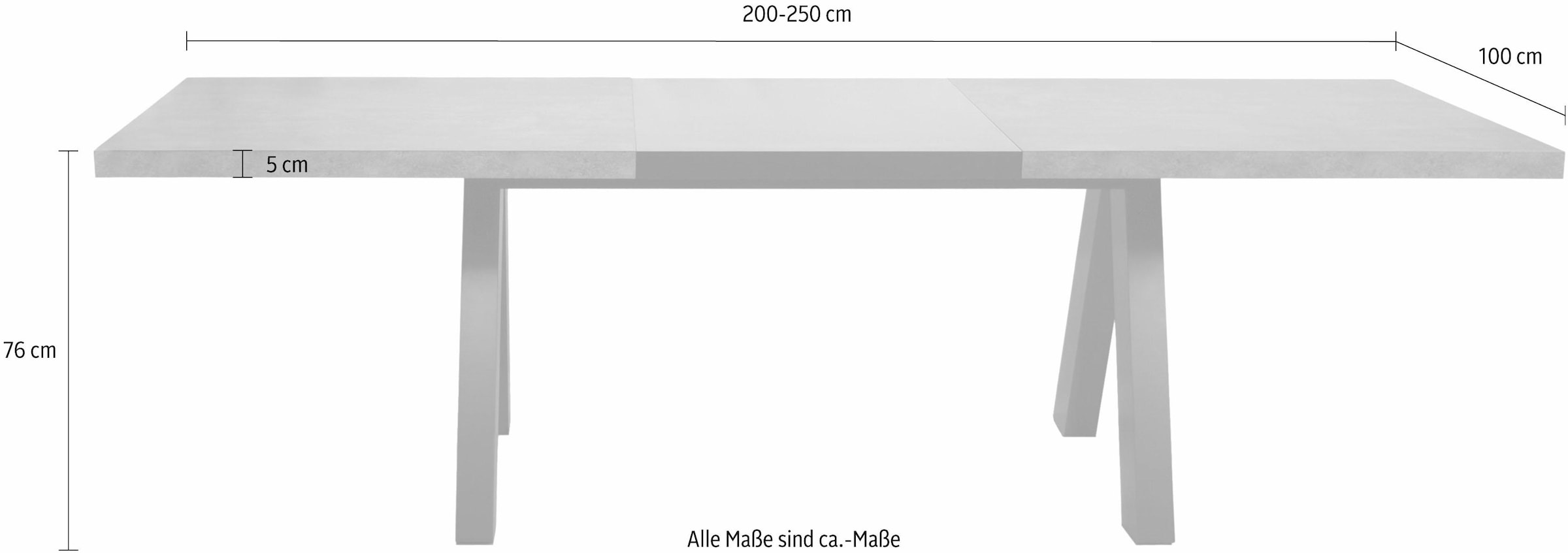 TemaHome Esstisch, Breite 200 cm, ausziehbar