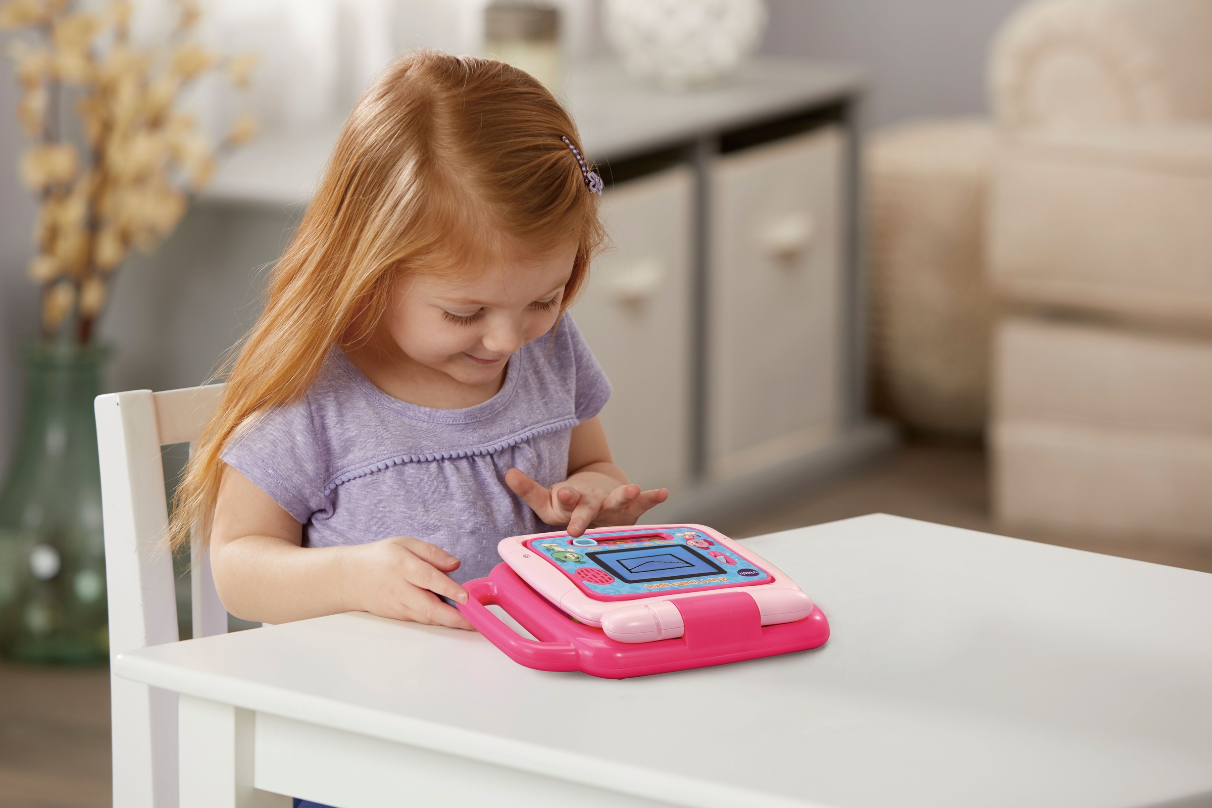 Vtech® Kindercomputer »Ready Set School, 2in1 Touch-Laptop, pink«