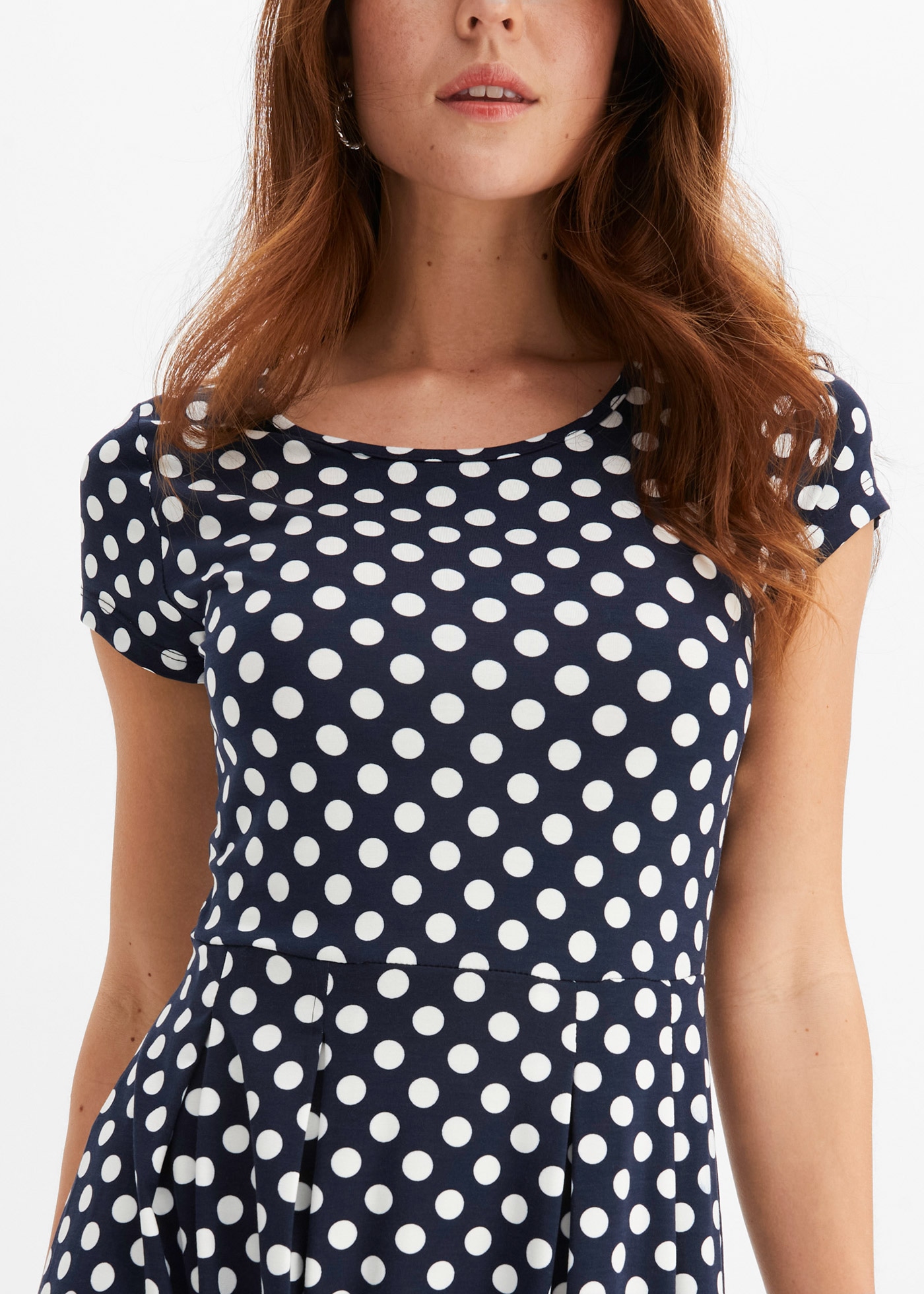 bonprix Jerseykleid »Jerseykleid aus Viskose-Mix« 1 tlg. für sommerliche Tage, aus Viskose-Mix, ausgestellte Passform