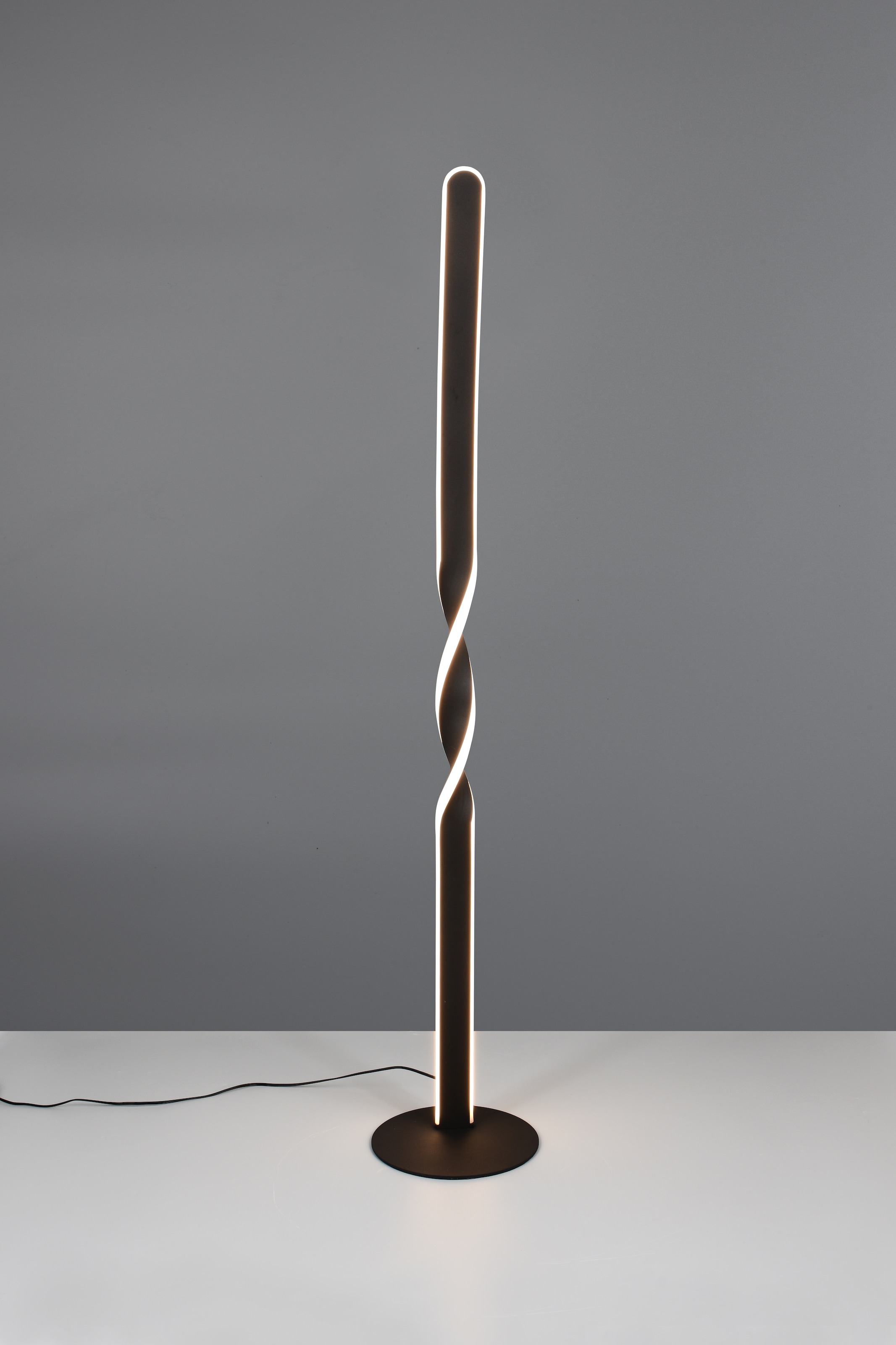 REALITY Leuchten LED Stehlampe »GINKO, LED Stehleuchte mit 19W 2060 Lumen 3000K warmweiß« LED-Board 1 Stk. Warmweiß Stehlampe mit Fußschalter + 180cm Kabel, Höhe 110 cm Ø 20cm