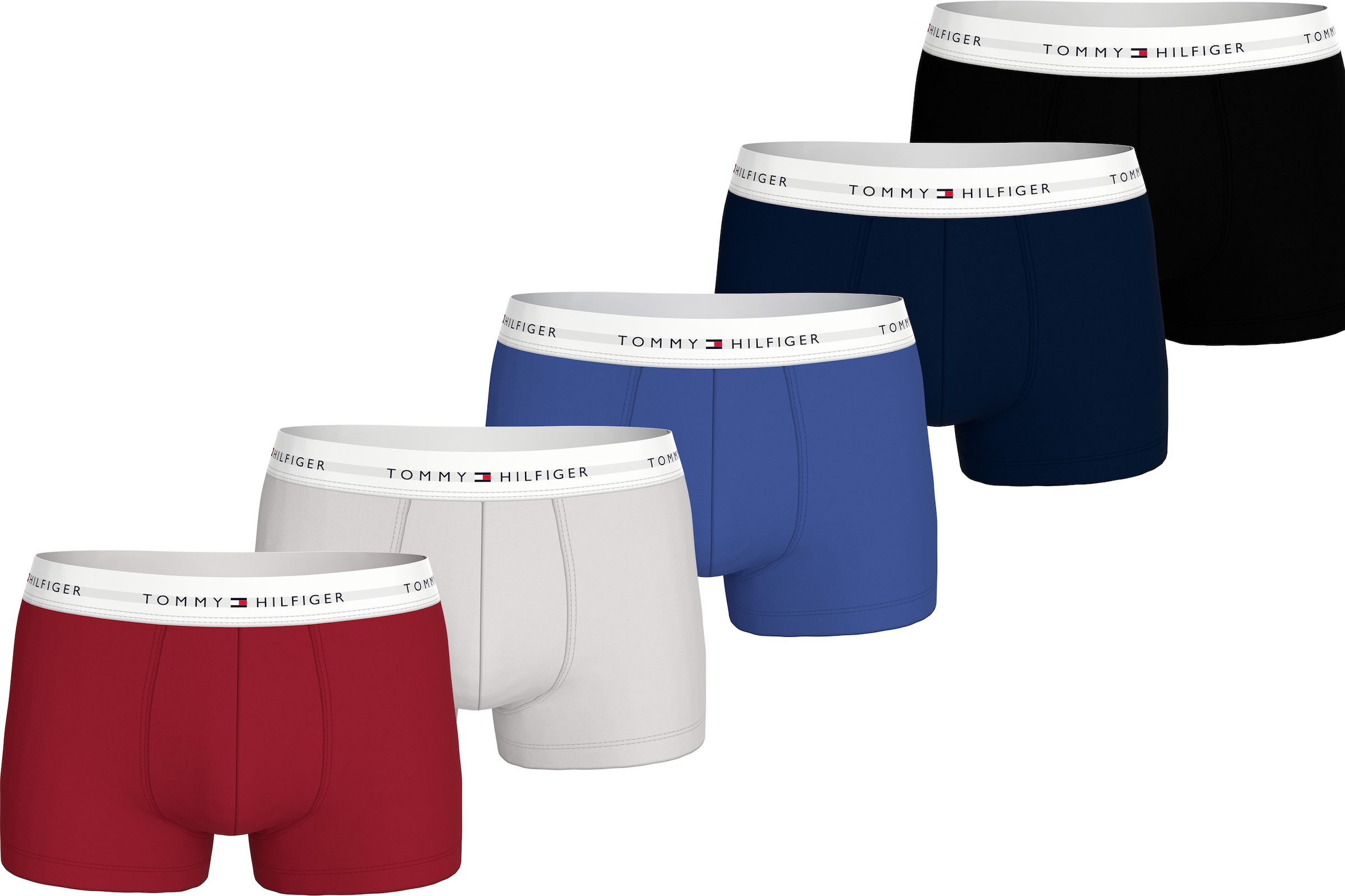 Tommy Hilfiger Underwear Trunk »5P TRUNK«, (Packung, 5 St., 5er-Pack), mit Logobund