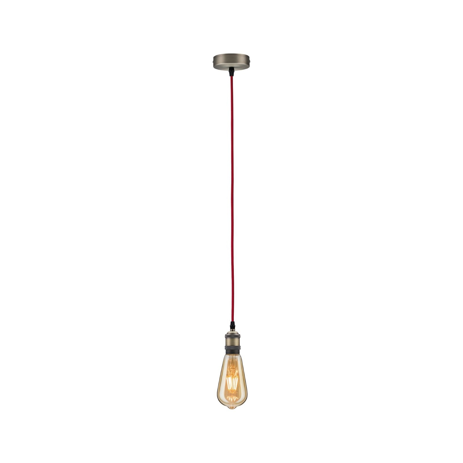 Paulmann Pendelleuchte »Neordic Eldar max. 1x60W Nickel gebürstet 230V Metall«, 1 flammig, Leuchtmittel E27 | ohne Leuchtmittel, E27