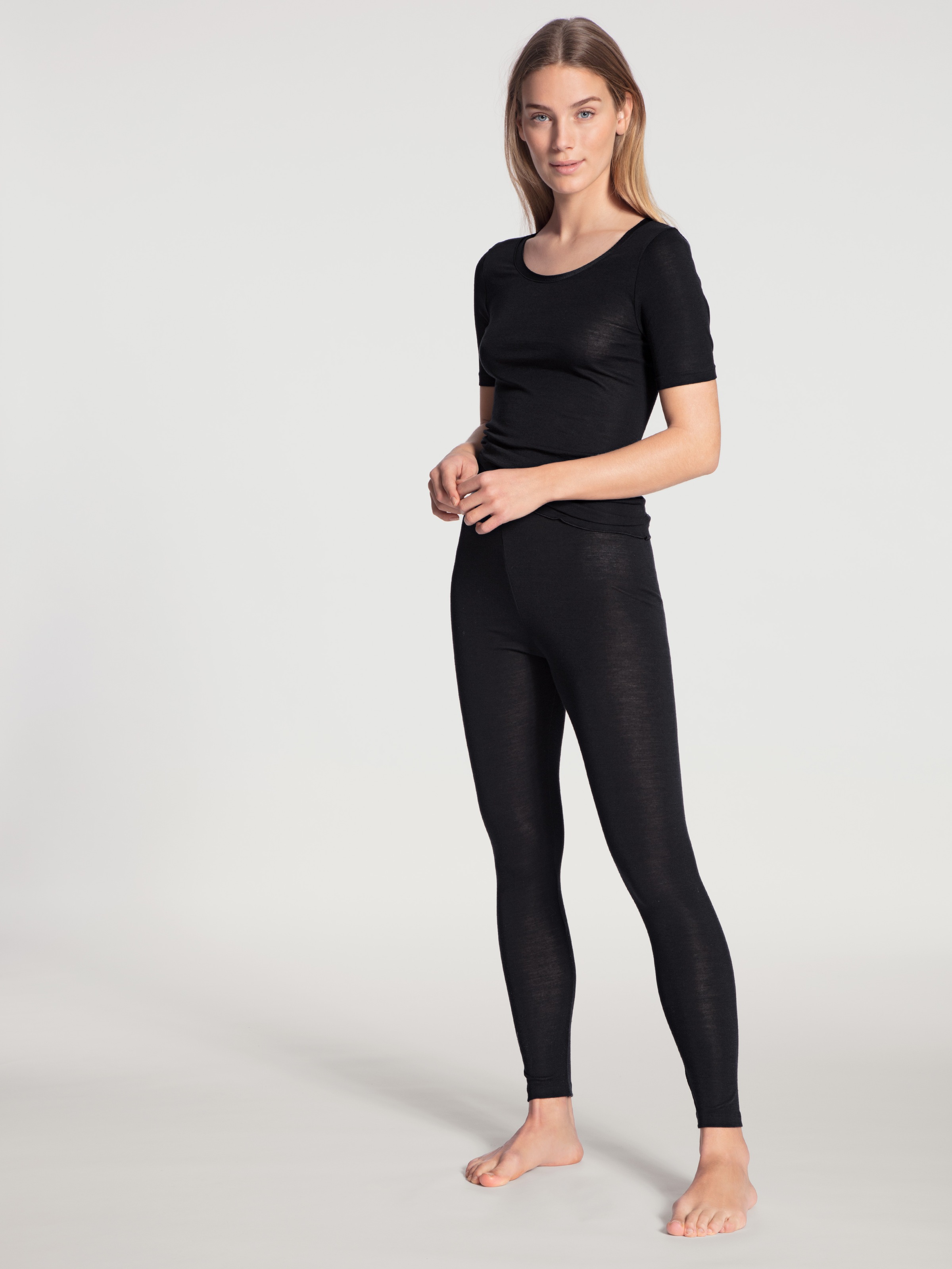 CALIDA Kurzarmshirt »True Confidence«, mit Satinbandeinfassung am Rundhalsausschnitt