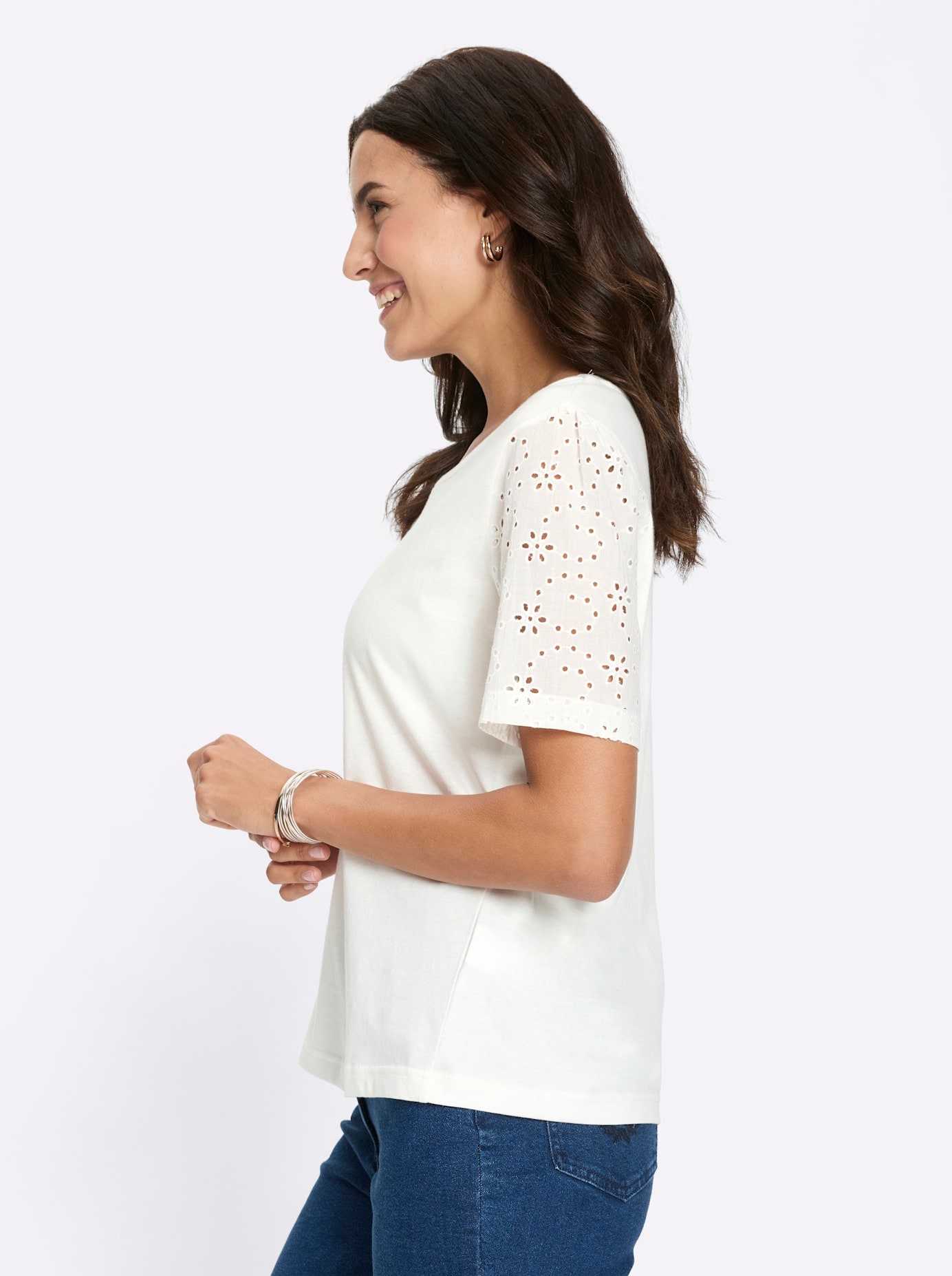 Inspirationen Rundhalsshirt »Kurzarm-Shirt« 1 tlg.