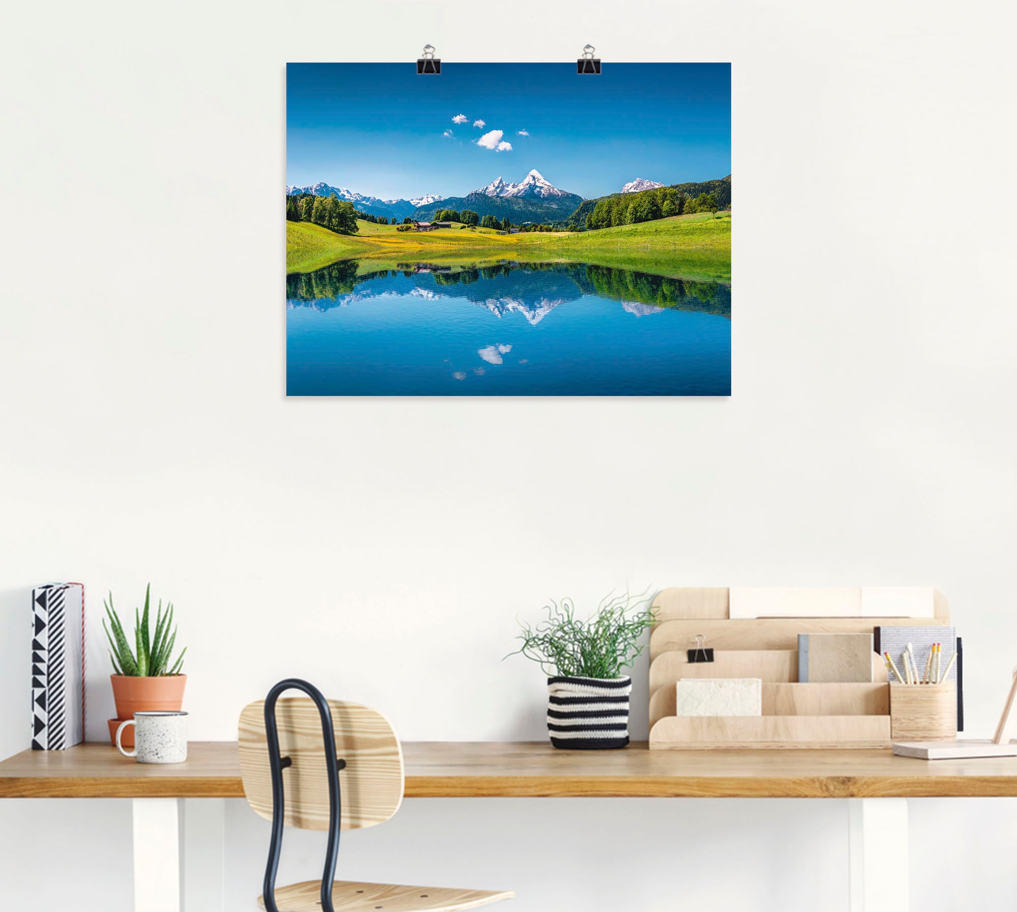 Artland Wandbild »Landschaft in den Alpen« Berge 1 Stk. tlg. als Leinwandbild, Poster in verschied. Größen