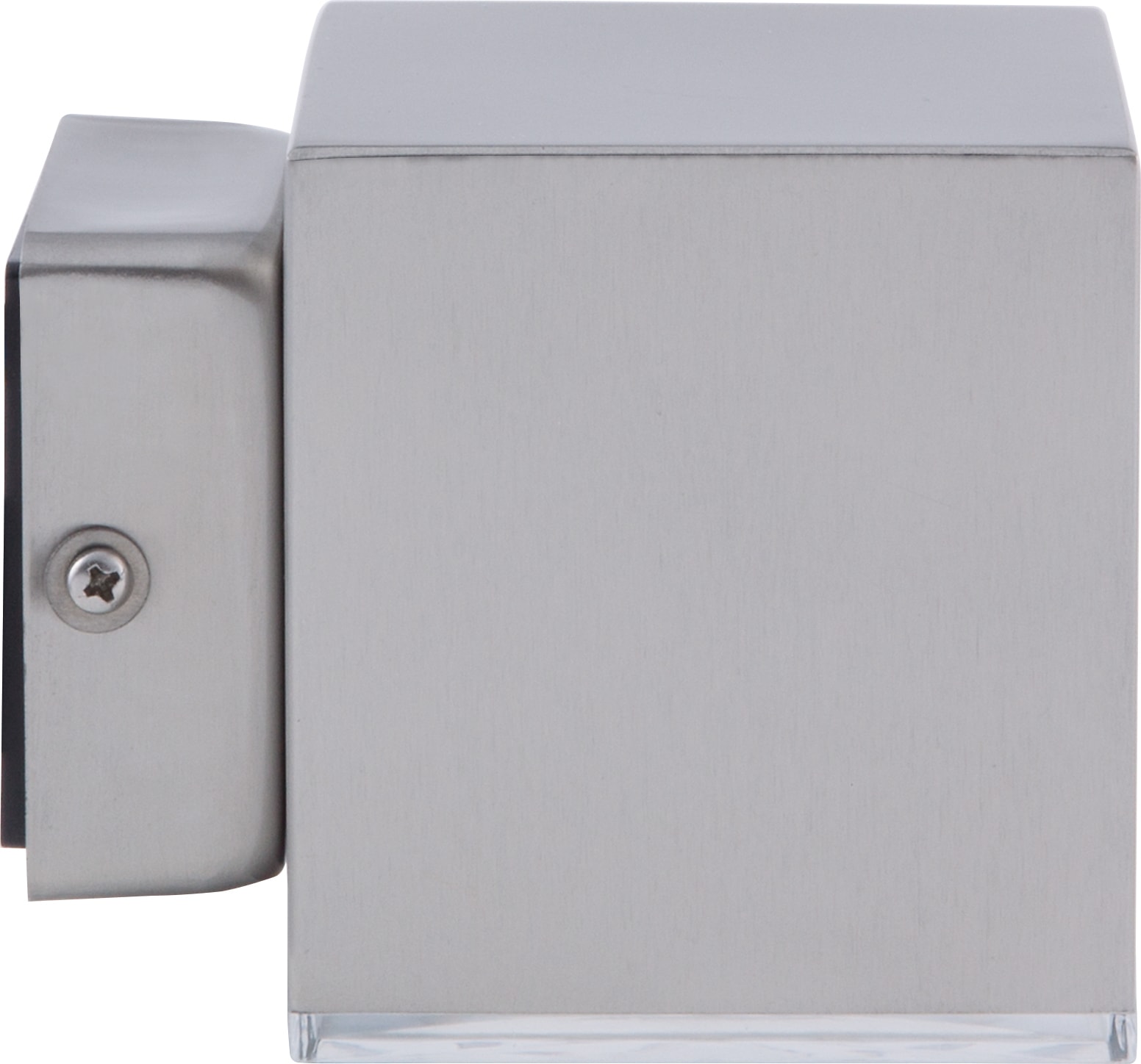 HEITRONIC LED Wandleuchte »Kubus 2«, Leuchtmittel LED-Modul | LED fest integriert, Wandlampe,Außenlampe,indirekter Lichtaustritt nach unten,aus Edelstahl