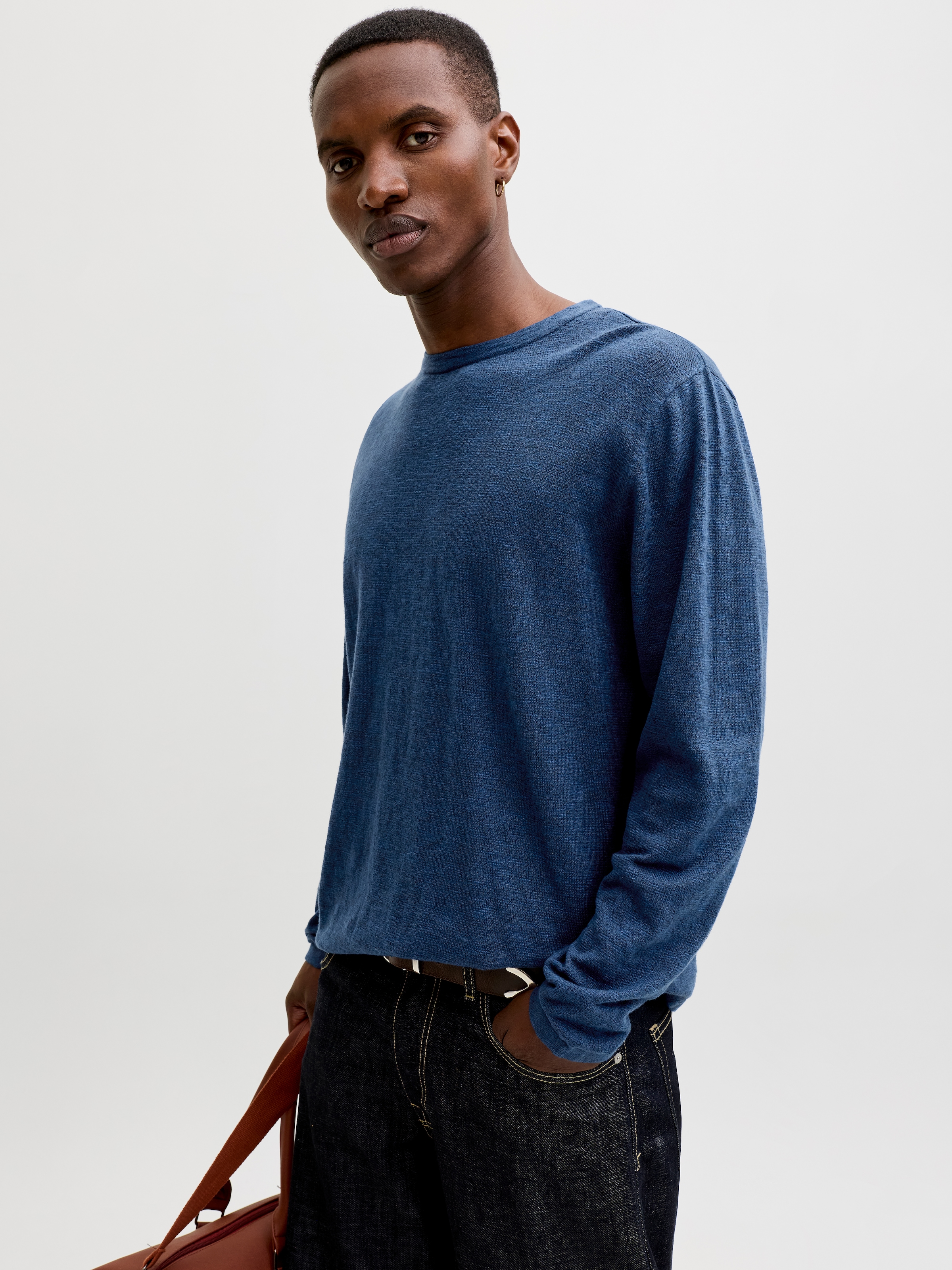 Jack & Jones Rundhalspullover »JJESUMMER KNIT CREW NECK SN« mit Rundhalsausschnitt